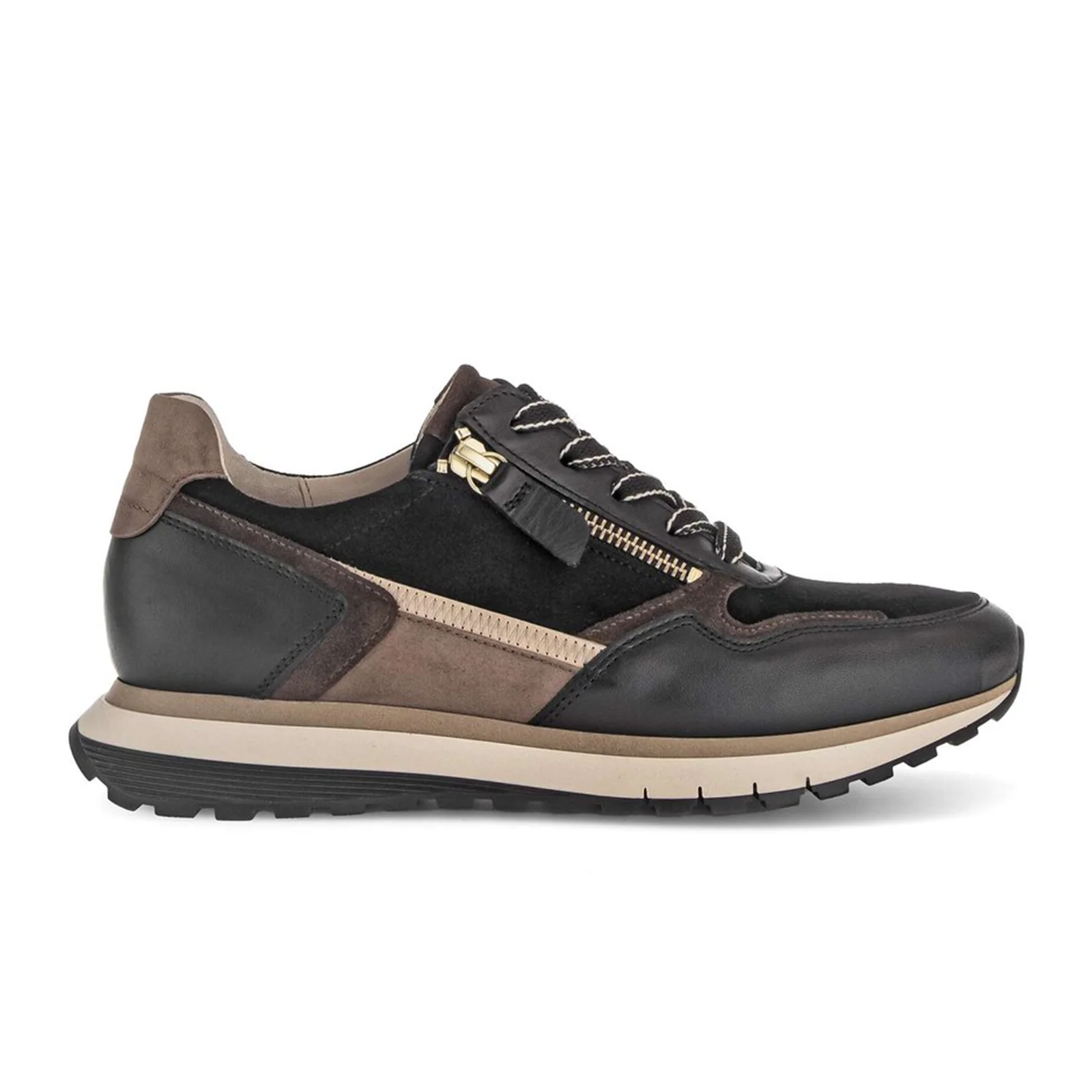 Gabor 378 Kinsey Sneaker (Women) - Schwarz/Whiskey