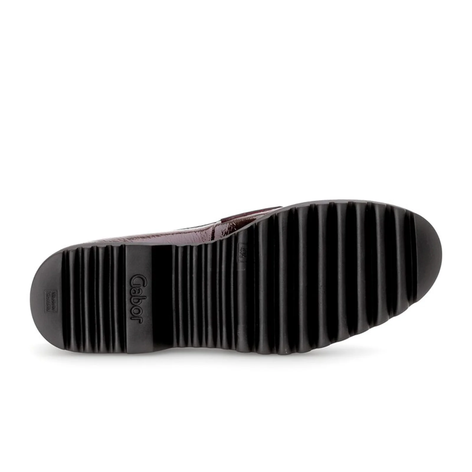 Gabor 452 City Loafer (Women) - Rock Lack/Burgundy Patent - Image 5