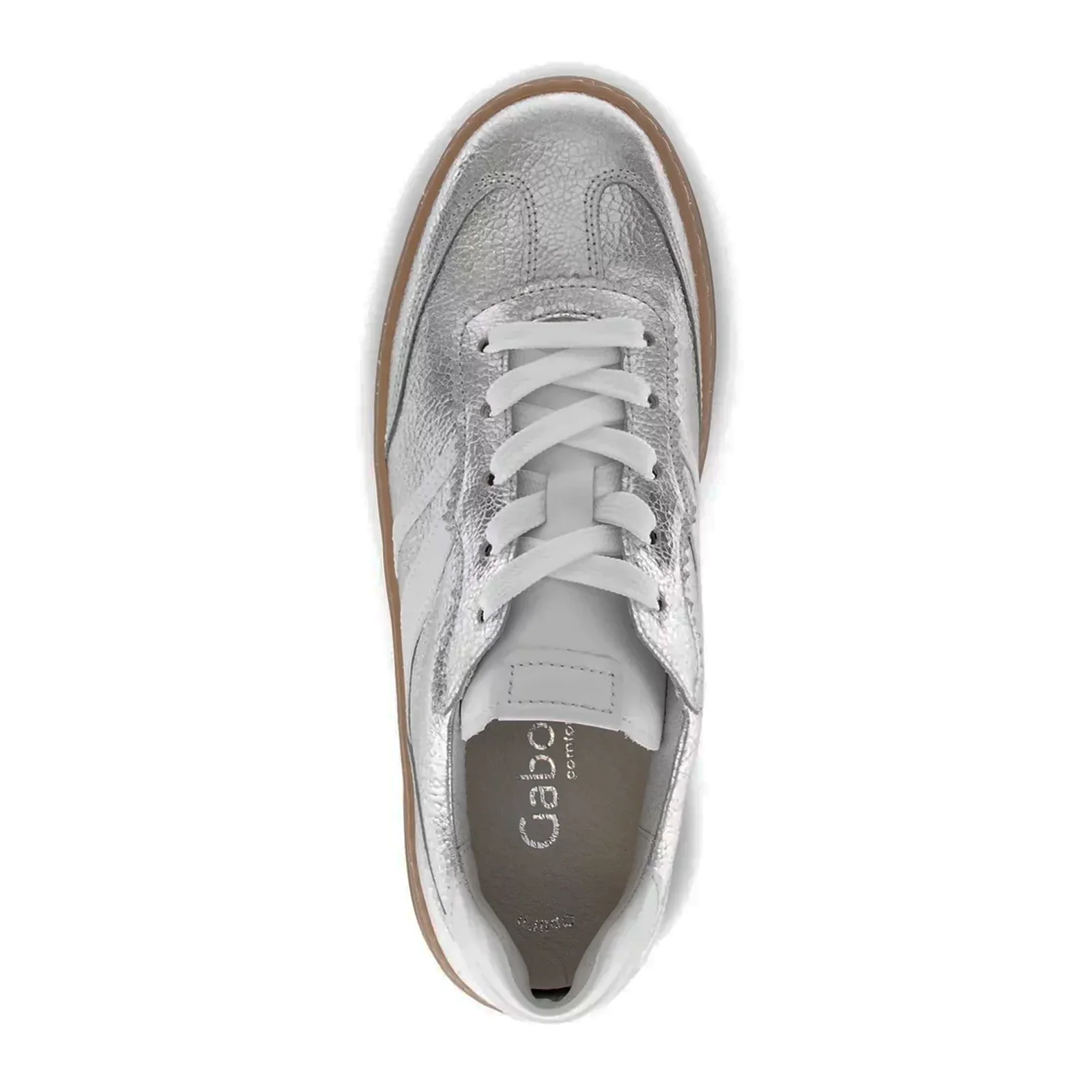 Gabor 475 Sneaker (Women) - Mini Crack/Nappa/Argento/Weiss - Image 7