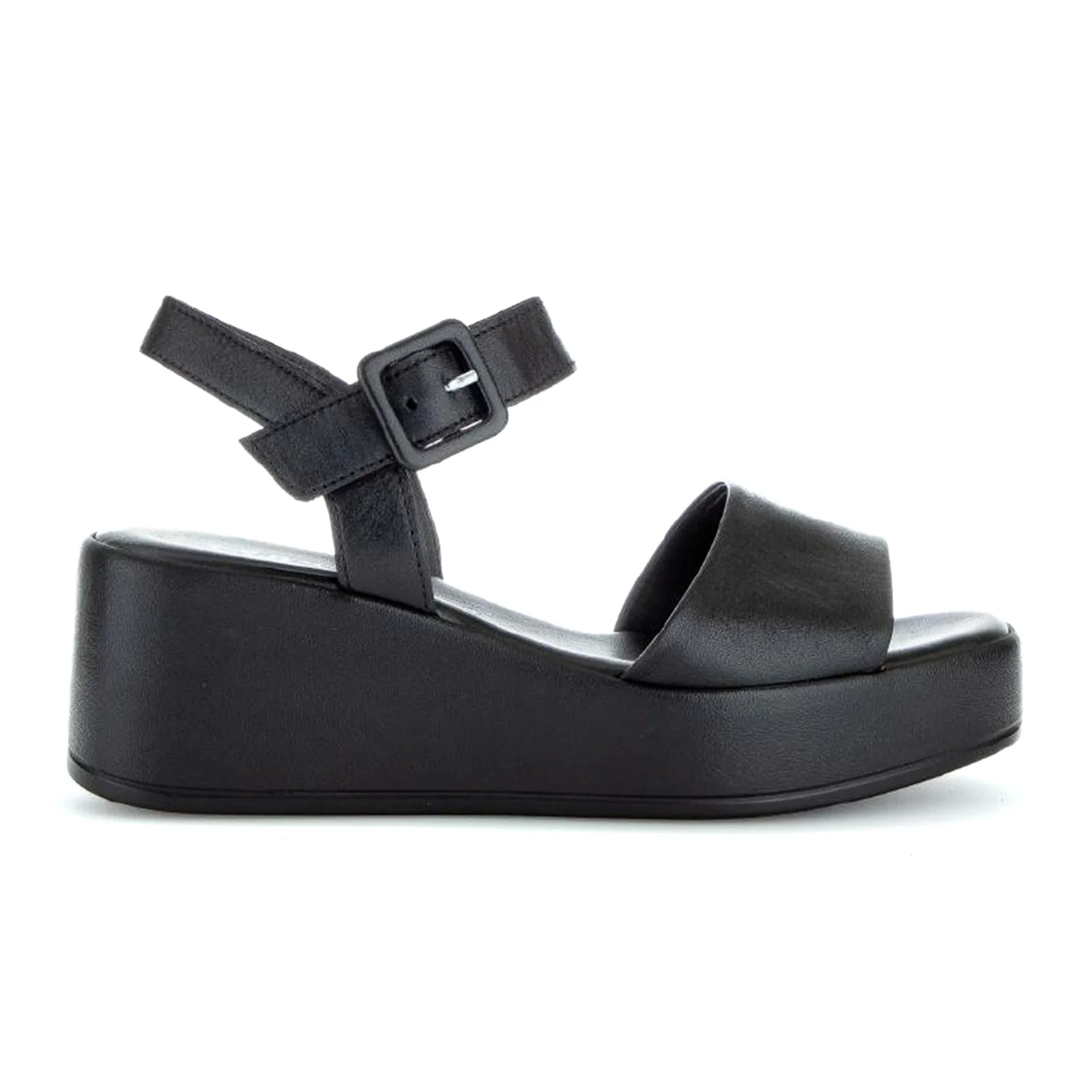 Gabor 531 Platform Wedge Sandal (Women) - Schwarz Nappa