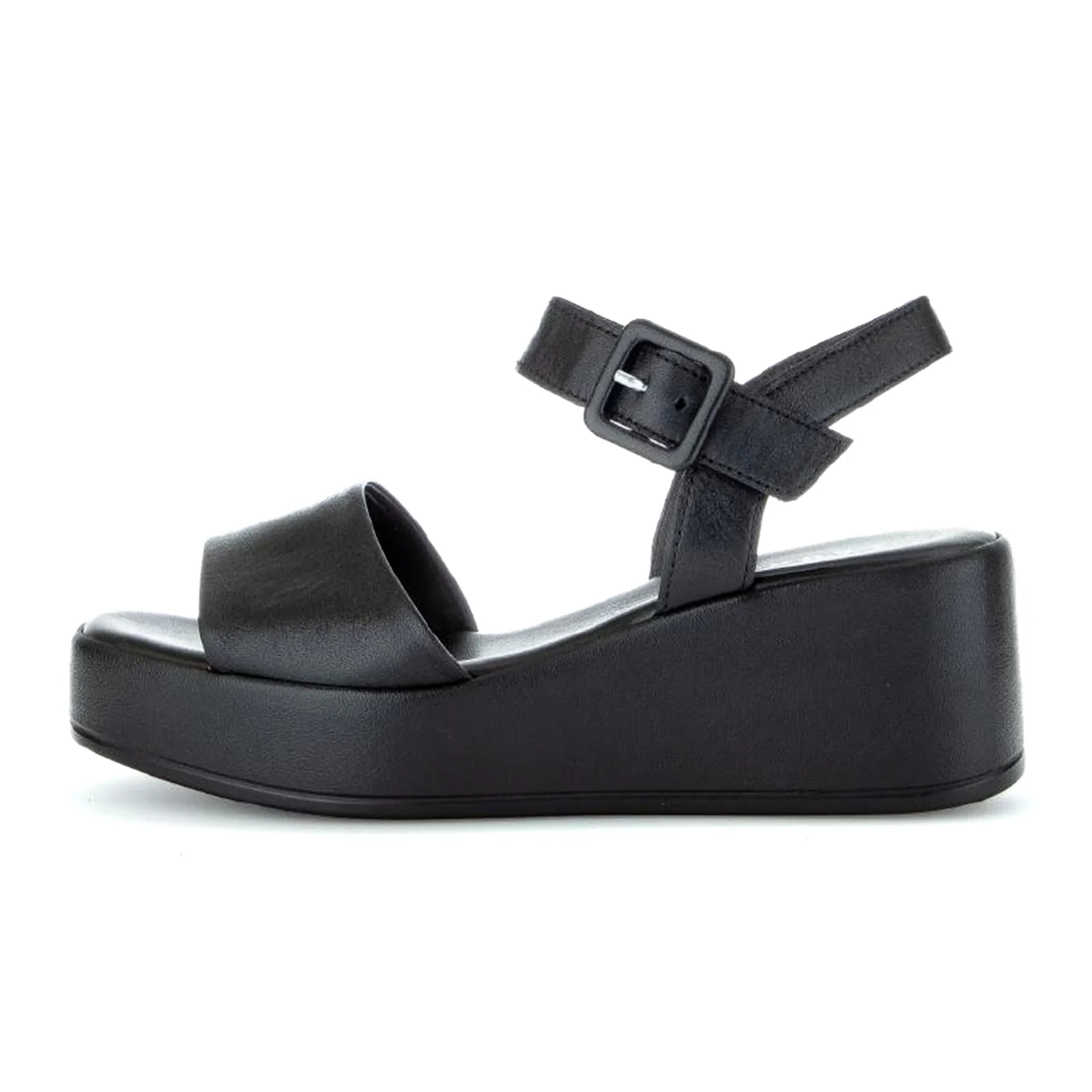 Gabor 531 Platform Wedge Sandal (Women) - Schwarz Nappa - Image 2