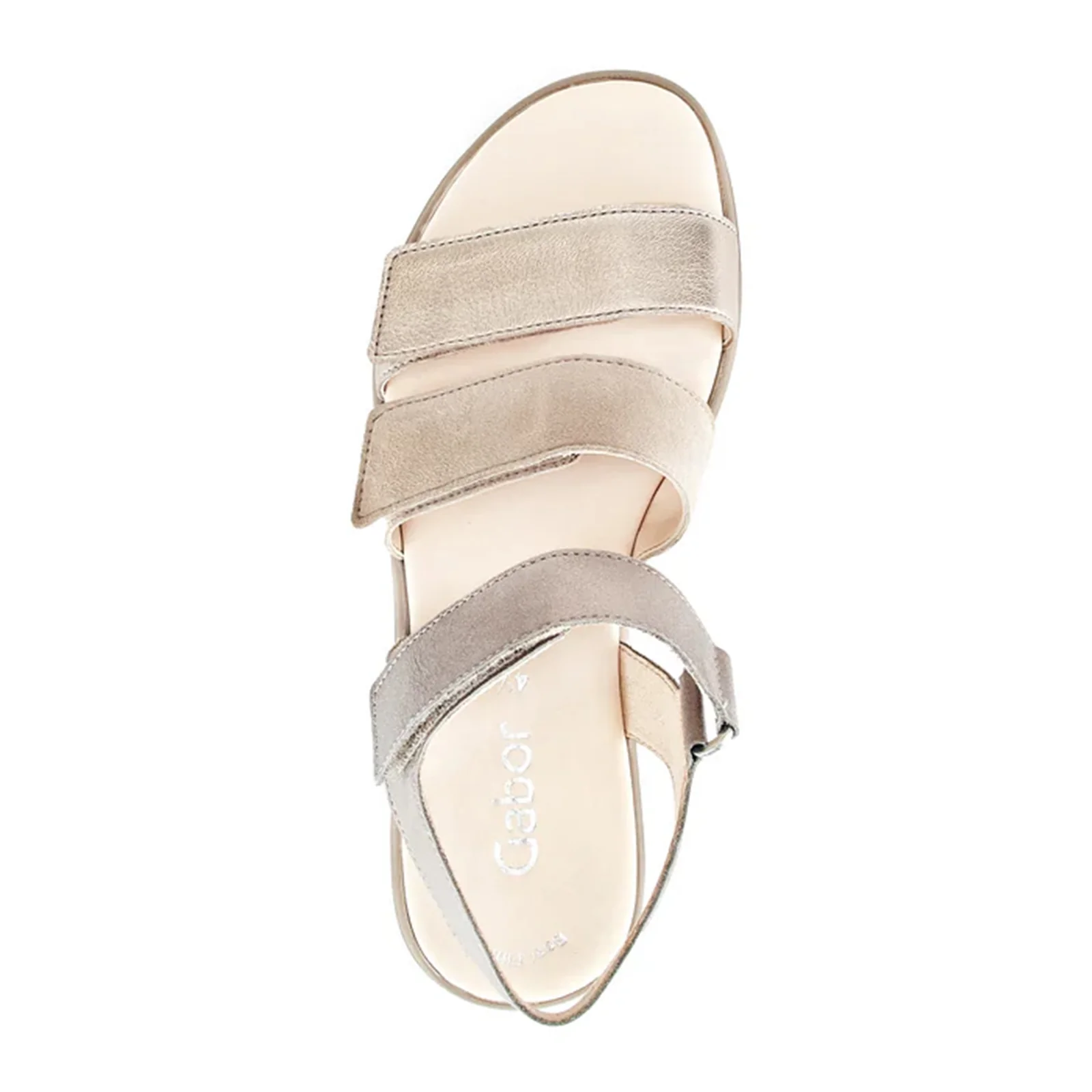 Gabor 620 Platform Wedge Sandal (Women) - Desert Kombi Metallic/Samtchevreau - Image 3