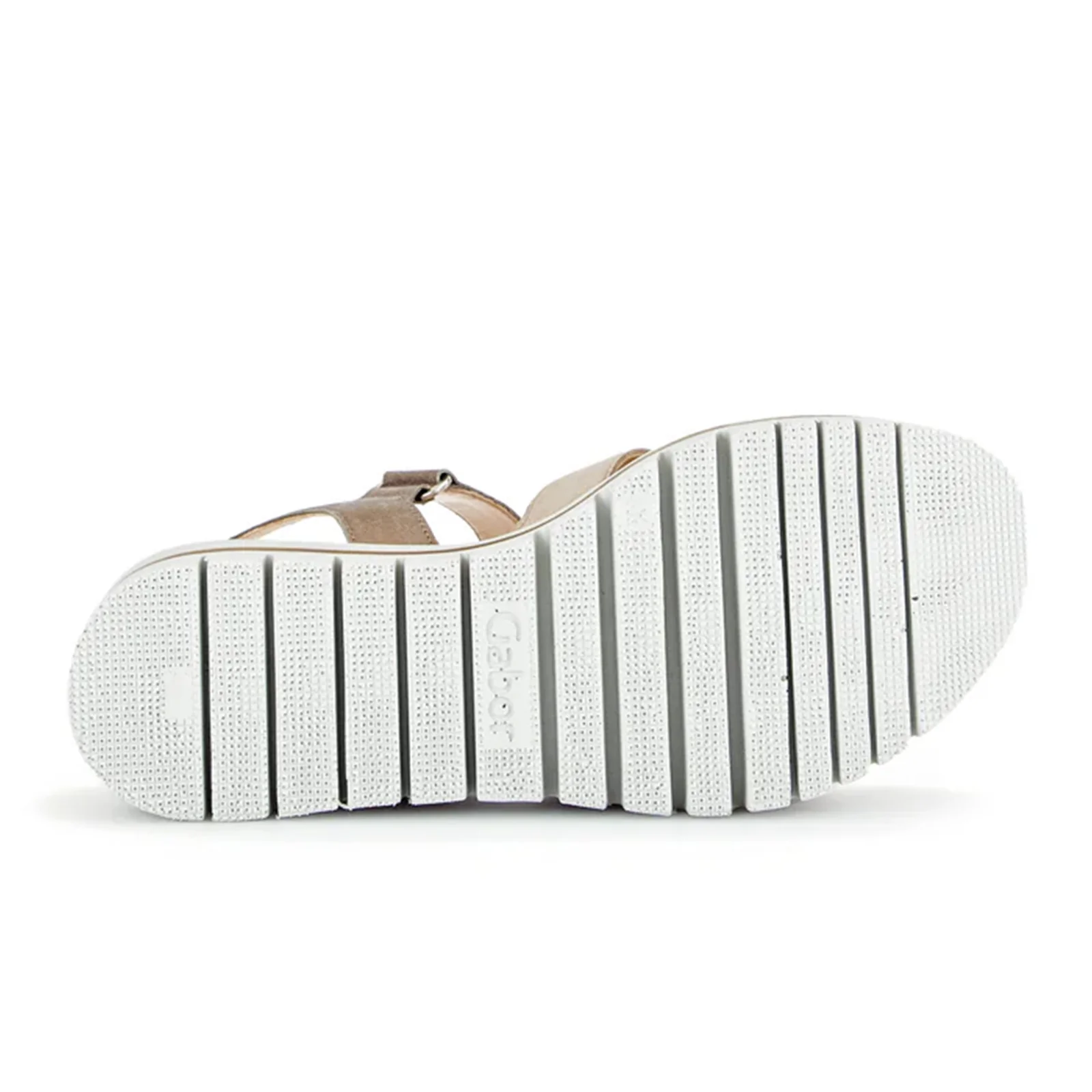 Gabor 620 Platform Wedge Sandal (Women) - Desert Kombi Metallic/Samtchevreau - Image 4