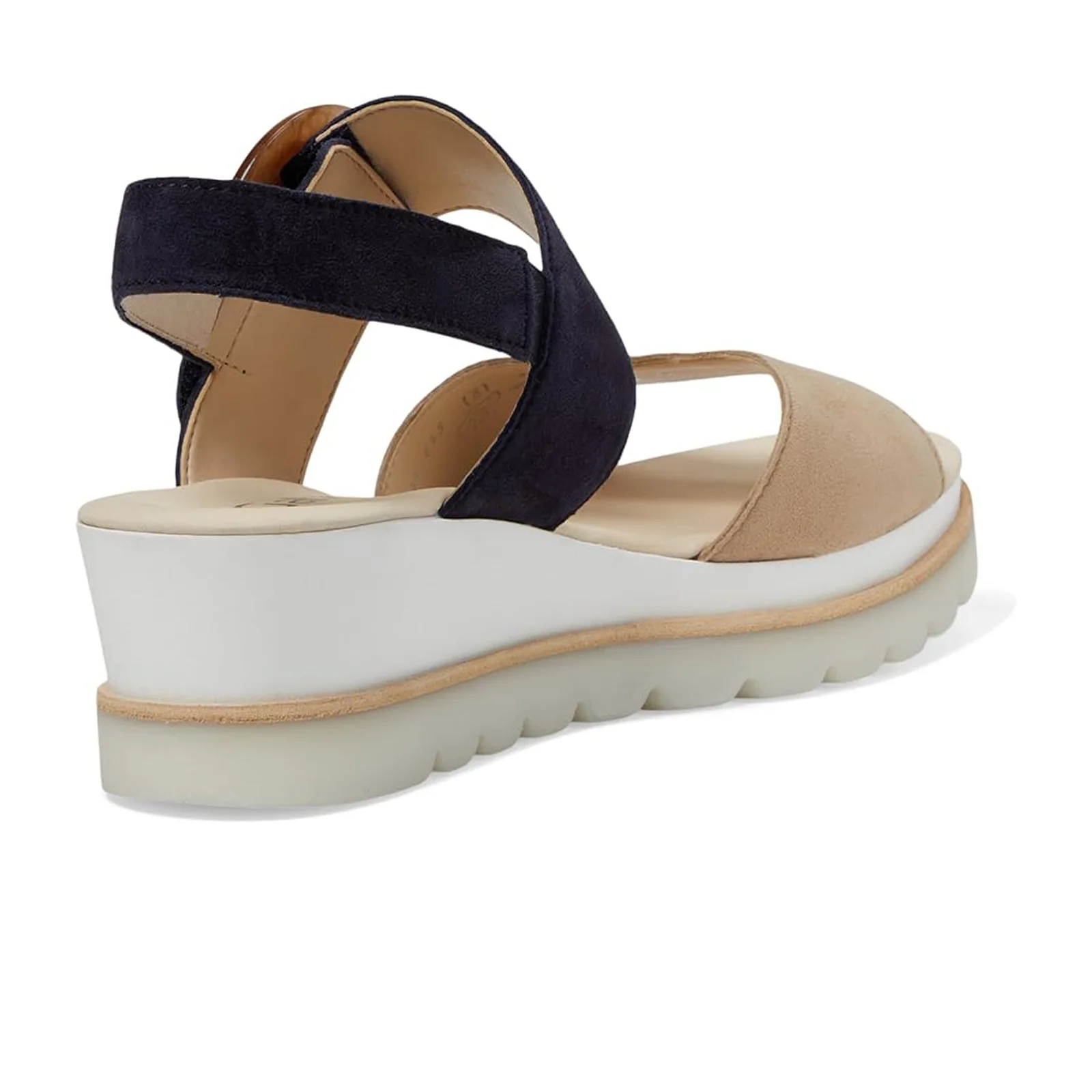 Gabor 645 Slingback Platform Wedge Sandal (Women) - Caramel/Atlantic - Image 4