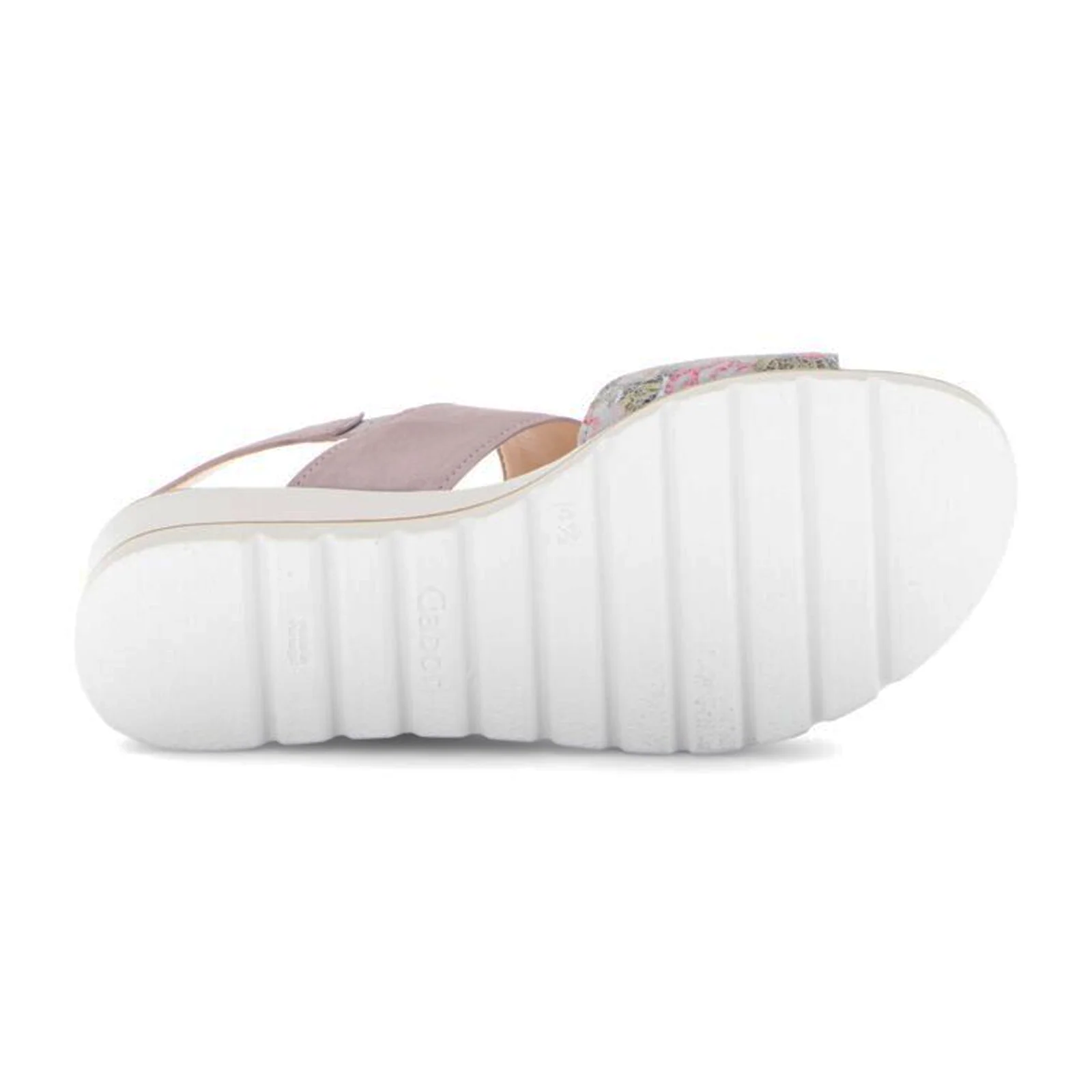 Gabor 645 Slingback Platform Wedge Sandal (Women) - Flower/Dreamvelour/Weiss - Image 6