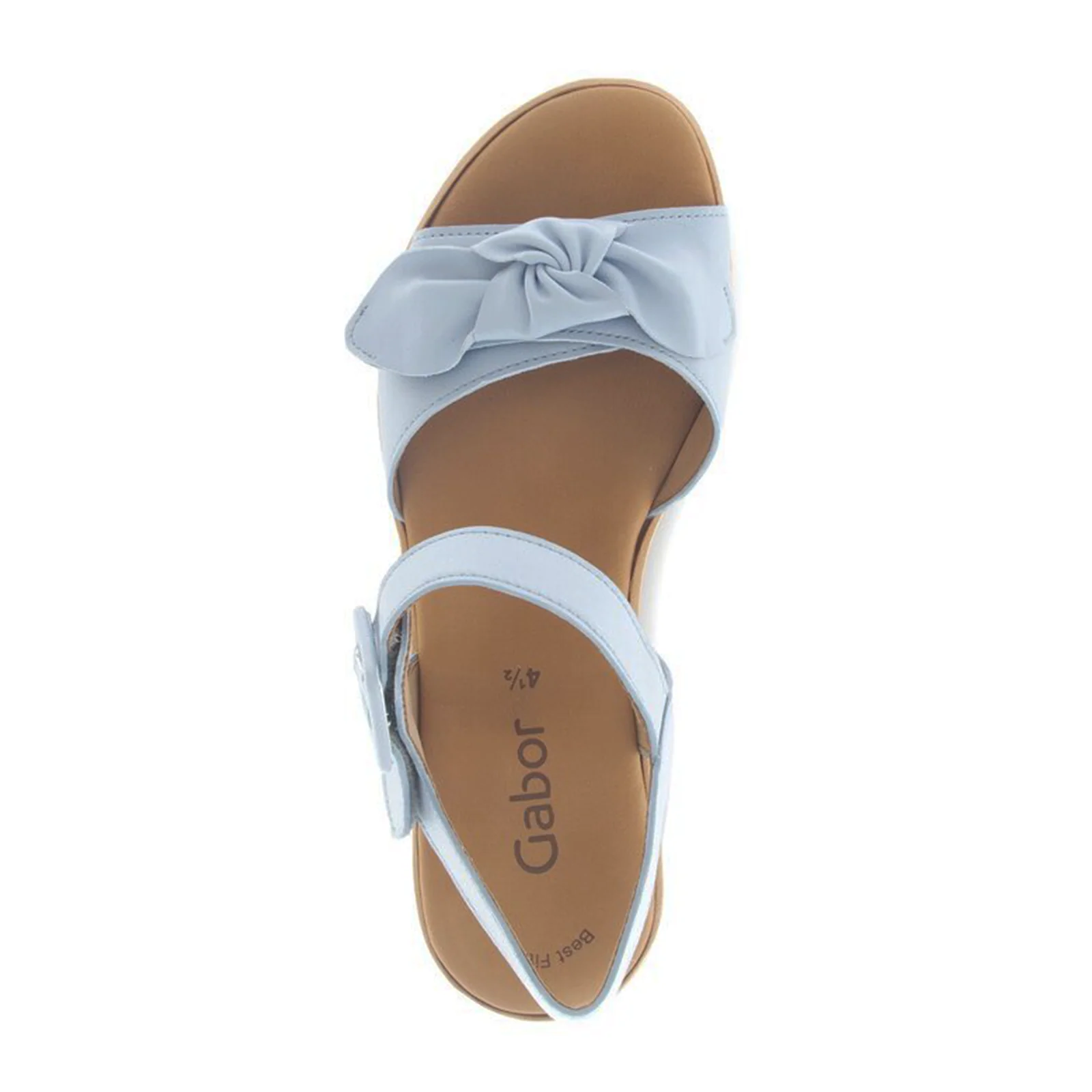 Gabor 653 Platform Wedge Sandal (Women) - Caspian Nappa/Sky - Image 5