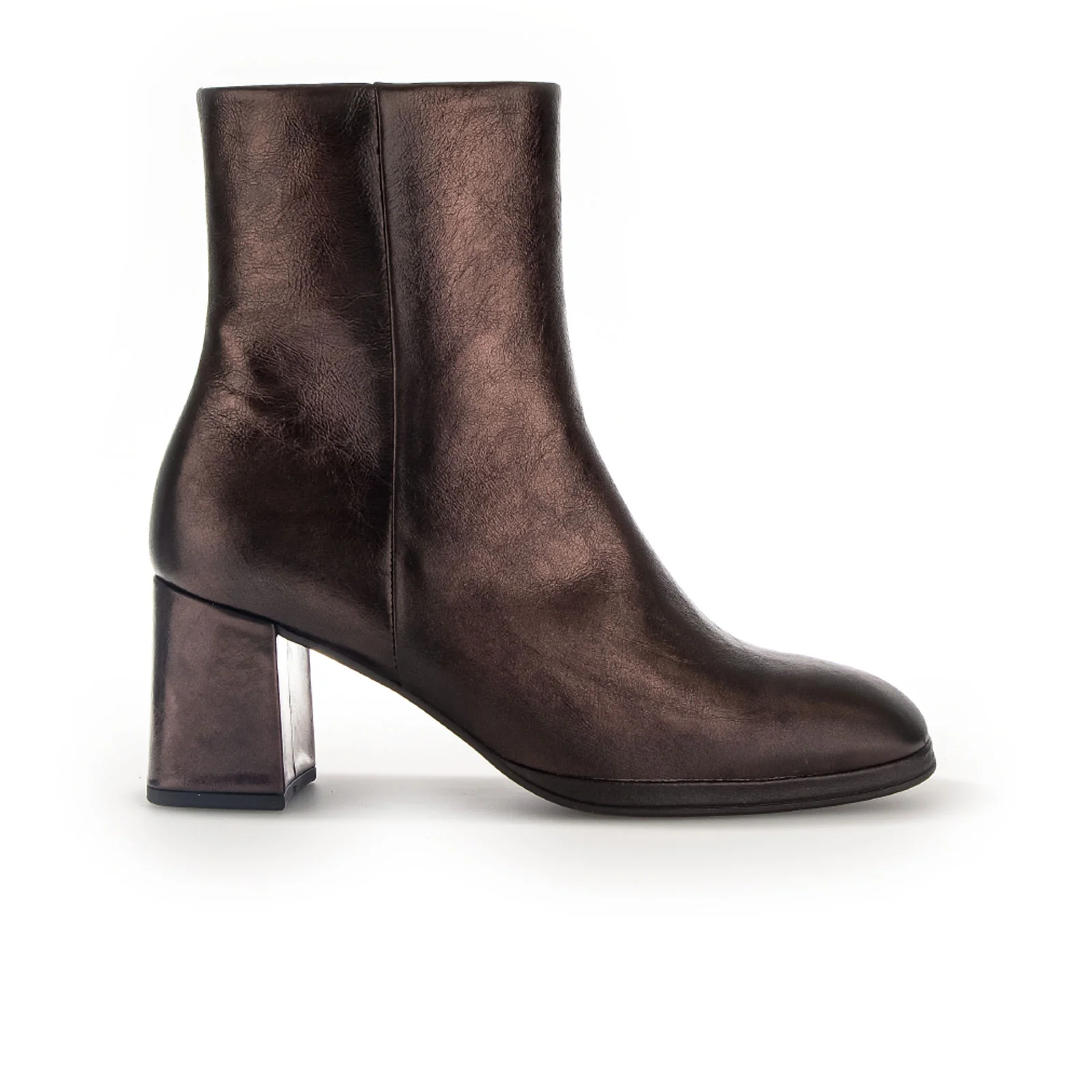 Gabor 690 Elsie Heeled Ankle Boot (Women) - Mocca Iron Met