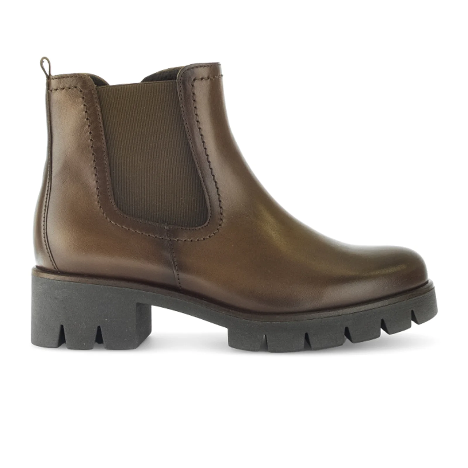 Gabor 710 Chelsea Lug Boot (Women) - English Brown Leather