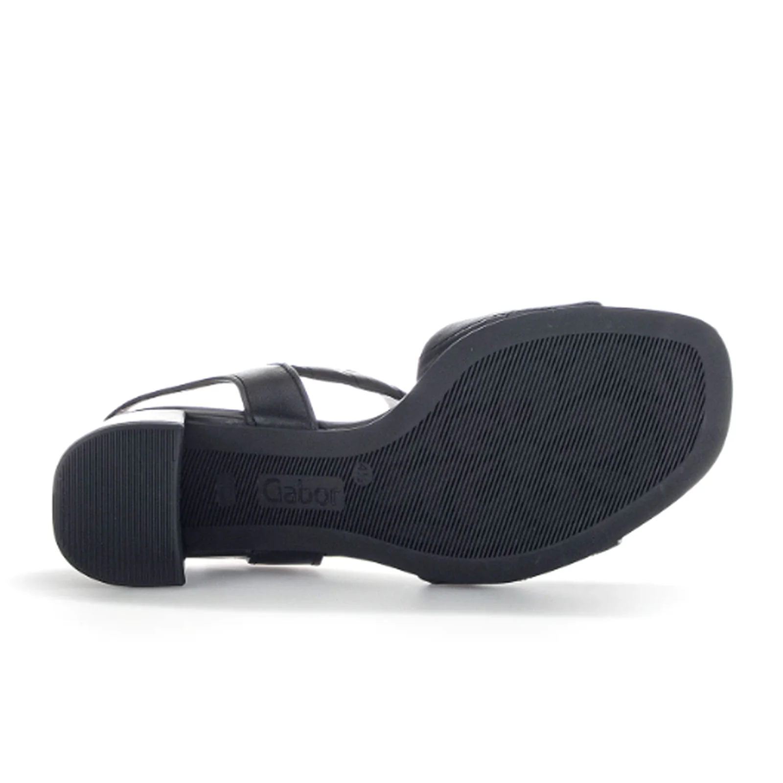 Gabor 711 Heeled Sandal (Women) - Black Quilted Leather - Image 4