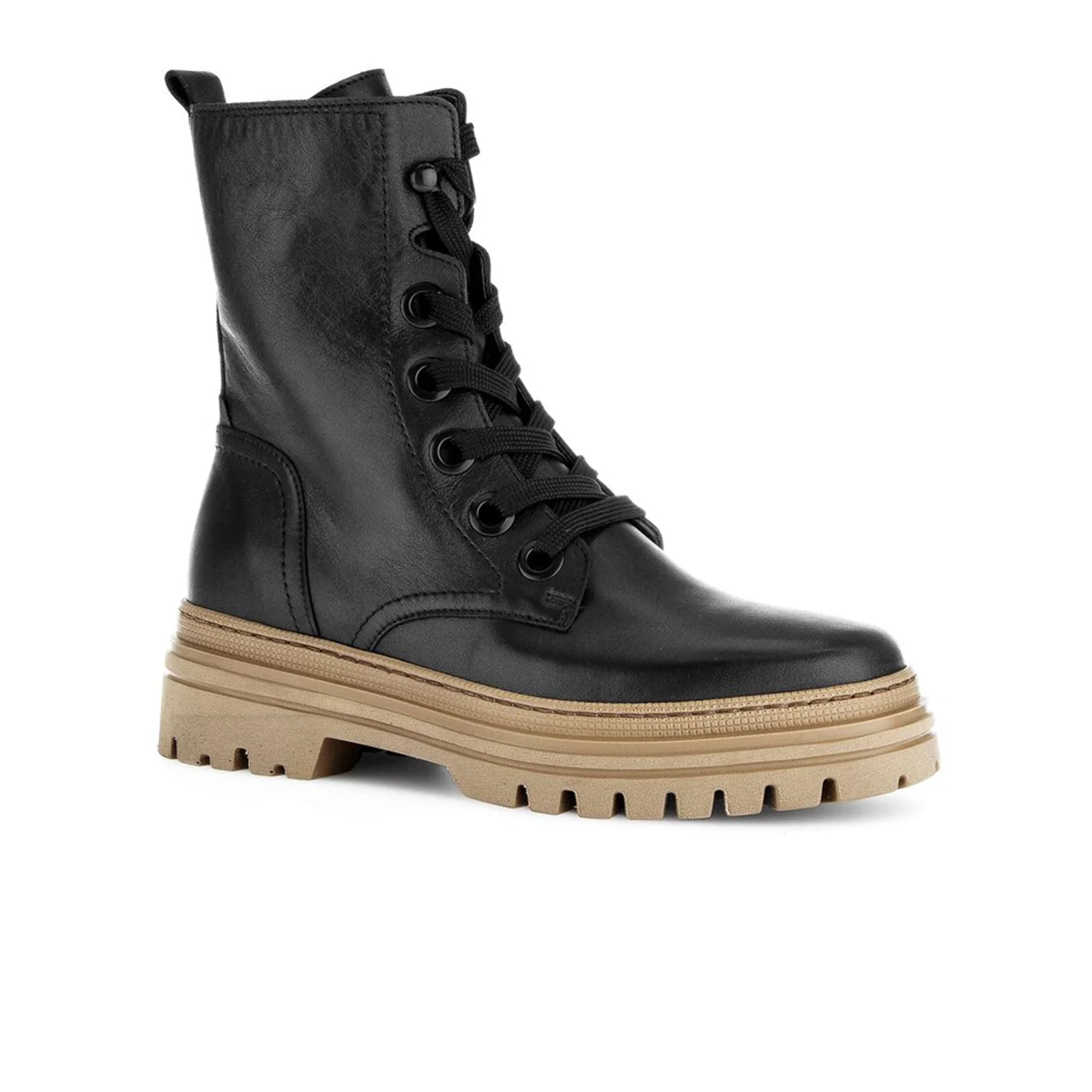 Gabor 721 Lace Up Combat Boot (Women) - Schwarz - Image 3