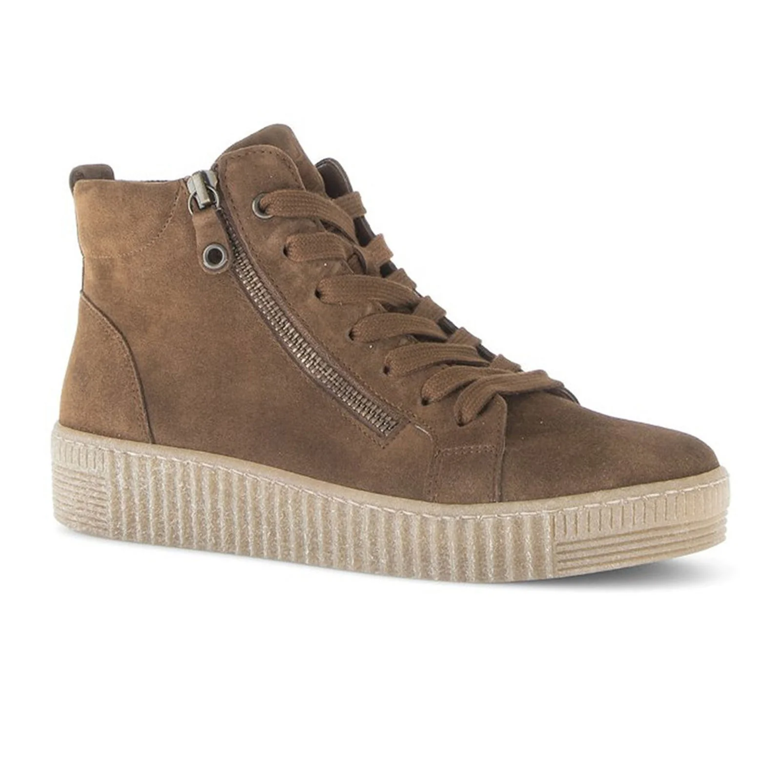 Gabor 730 High Top Sneaker (Women) - Brown