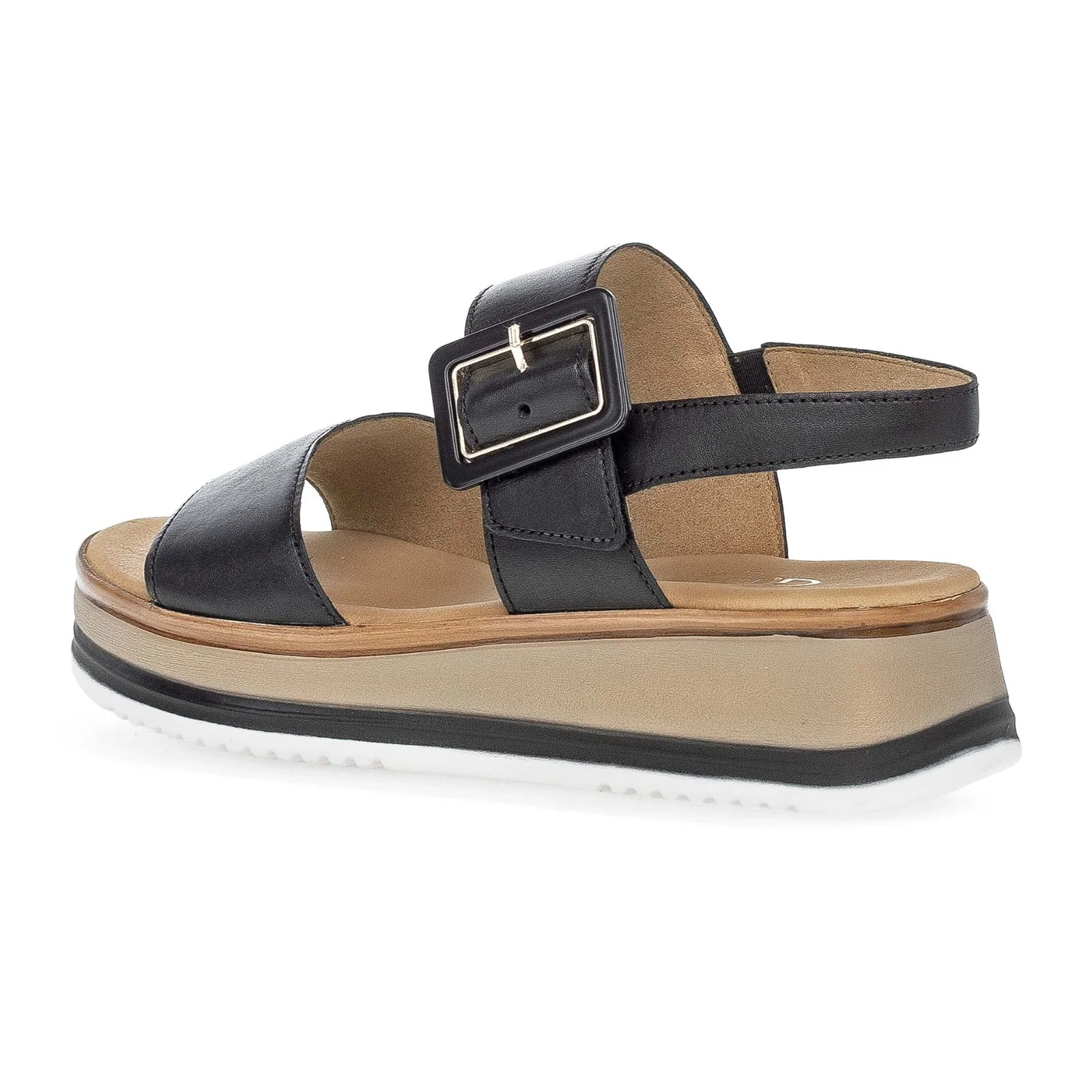 Gabor 744 Slingback Wedge Sandal (Women) - Foulardcalf/Schwarz - Image 2