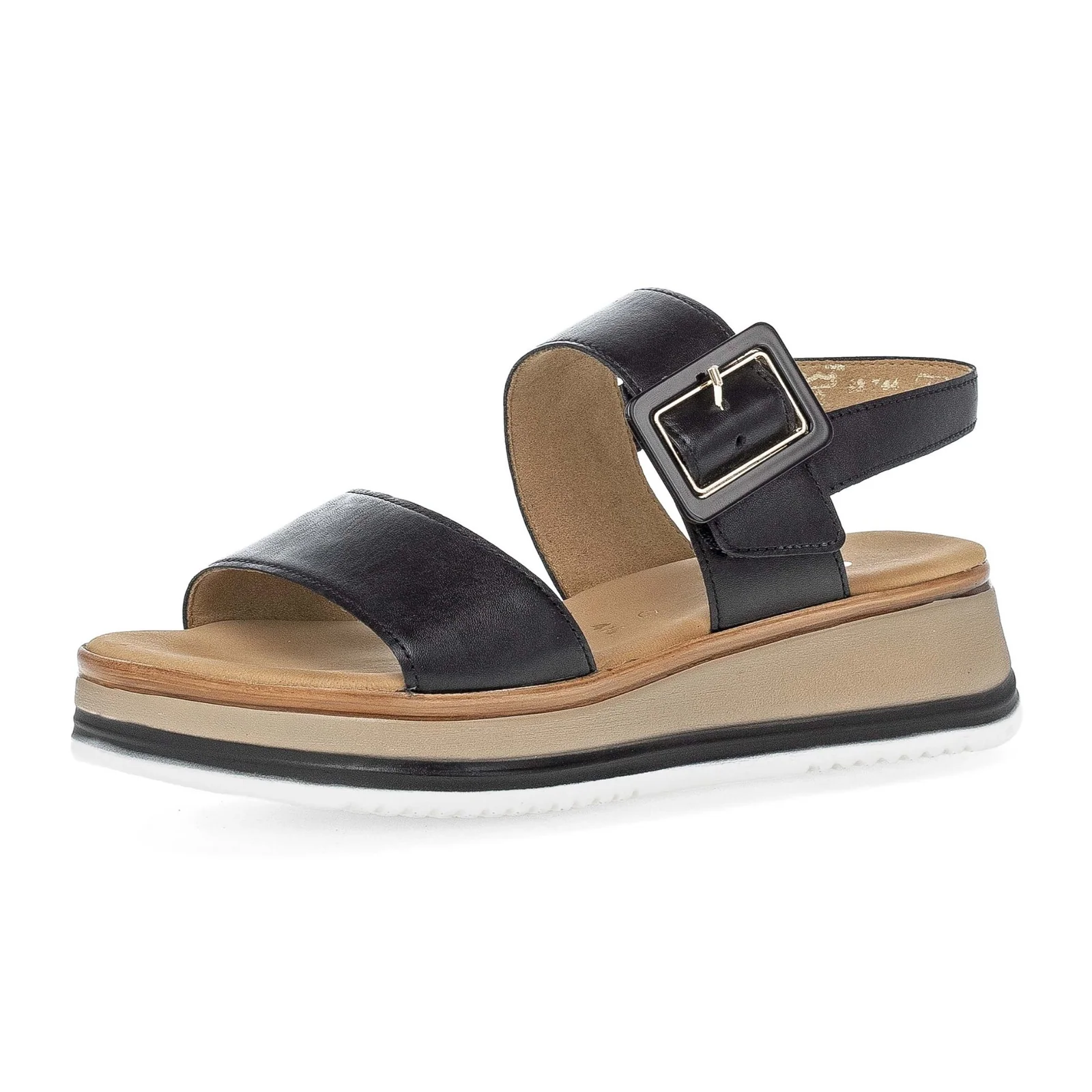 Gabor 744 Slingback Wedge Sandal (Women) - Foulardcalf/Schwarz - Image 3