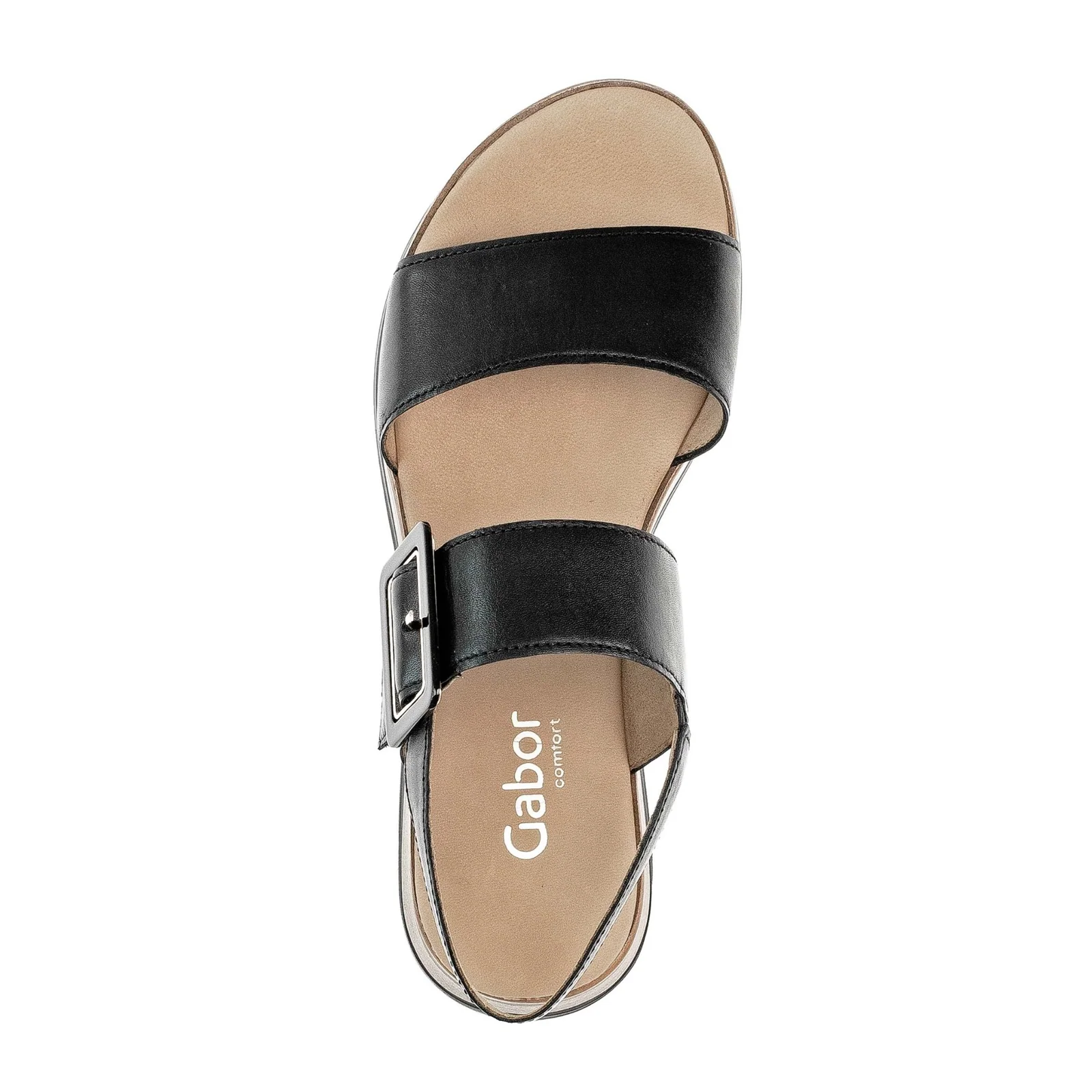 Gabor 744 Slingback Wedge Sandal (Women) - Foulardcalf/Schwarz - Image 4