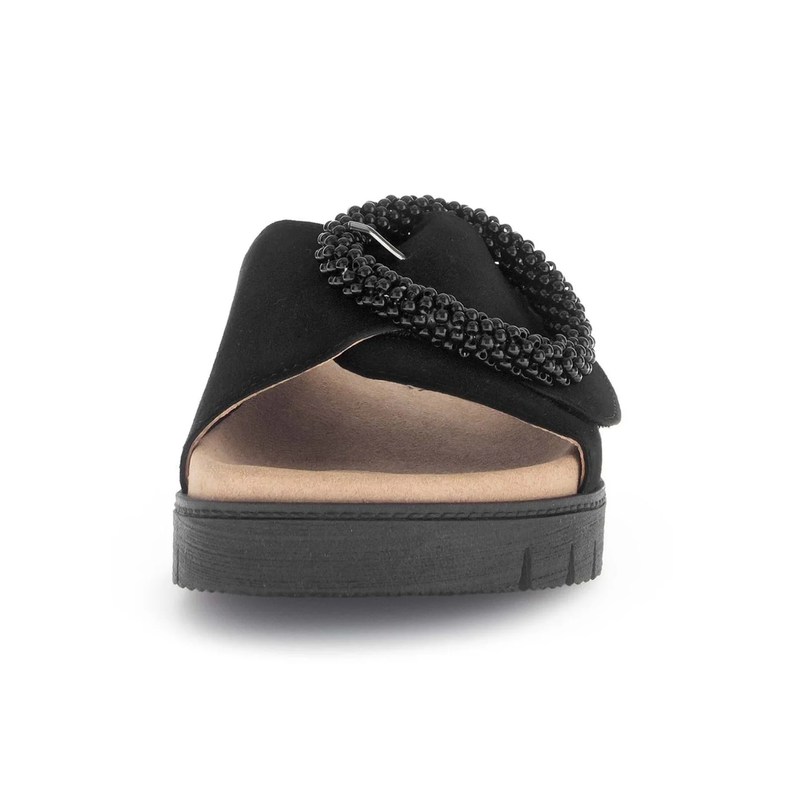 Gabor 745 Beaded Ring Slide (Women) - Dreamvelour/Schwarz - Image 4
