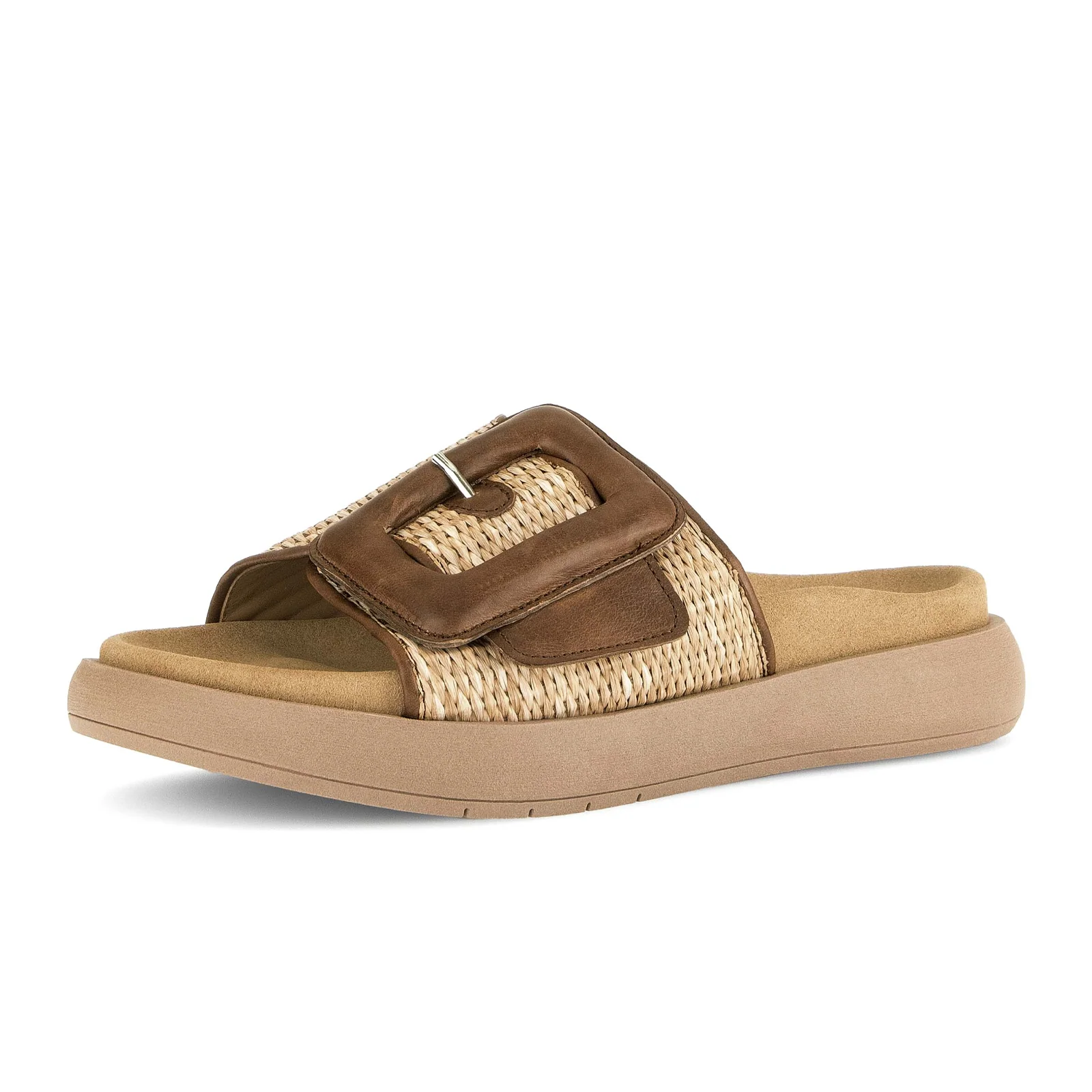 Gabor 754 Buckle Slide (Women) - Raffia - Image 2