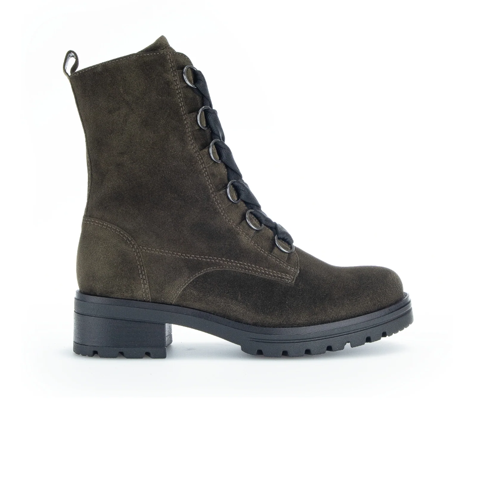 Gabor 784 Lug Sole Combat Boot (Women) - Bosco Green Olive