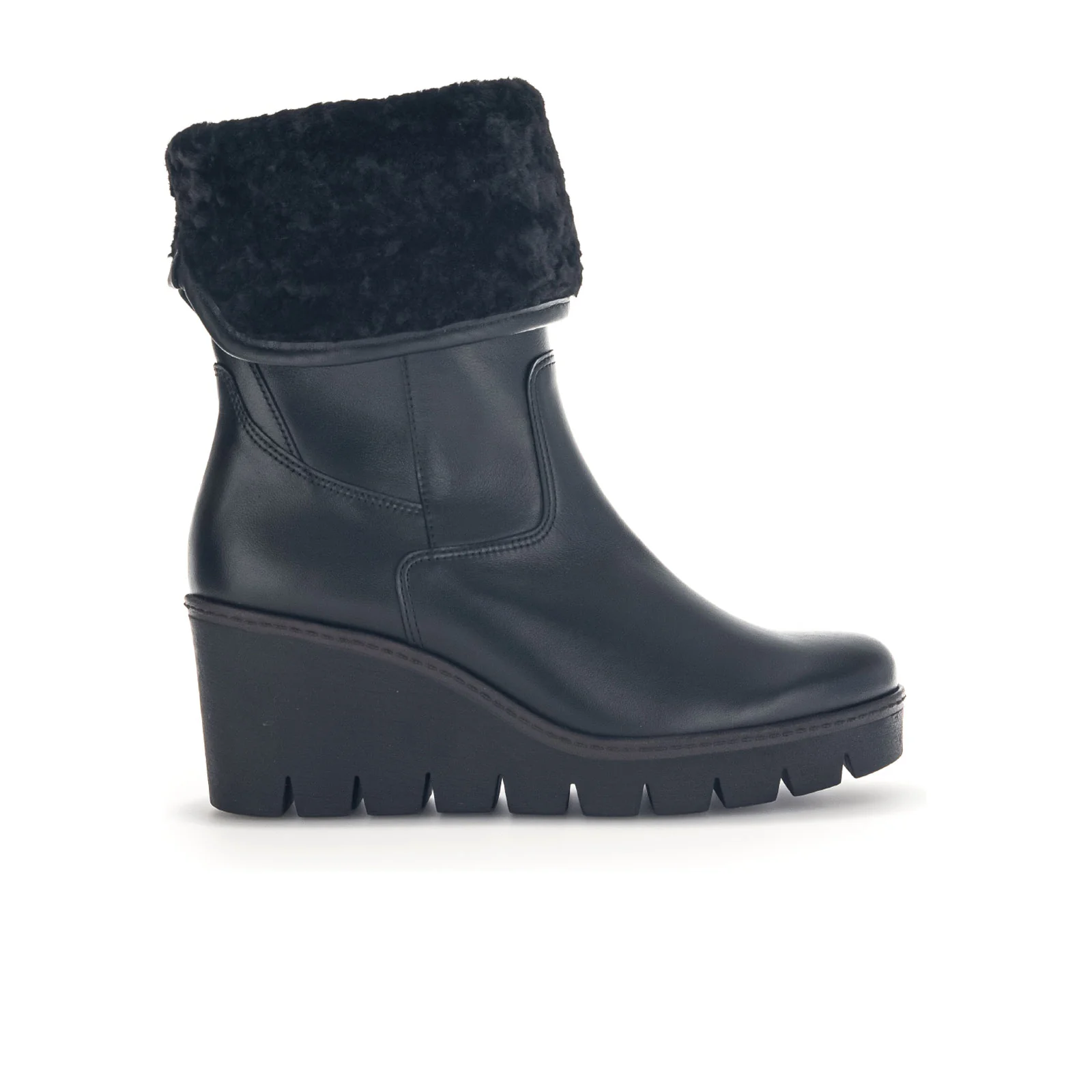 Gabor 785 Vienna Wedge Boot (Women) - Foulard/Fell HT Schwarz