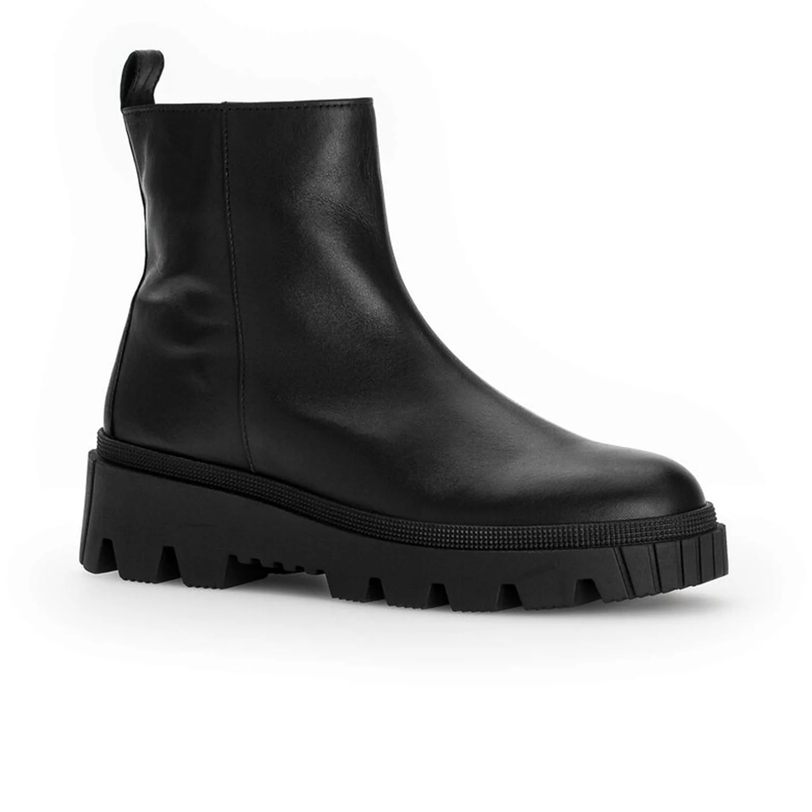 Gabor 820 Zora Lug Ankle Boot (Women) - Schwarz Leather - Image 3