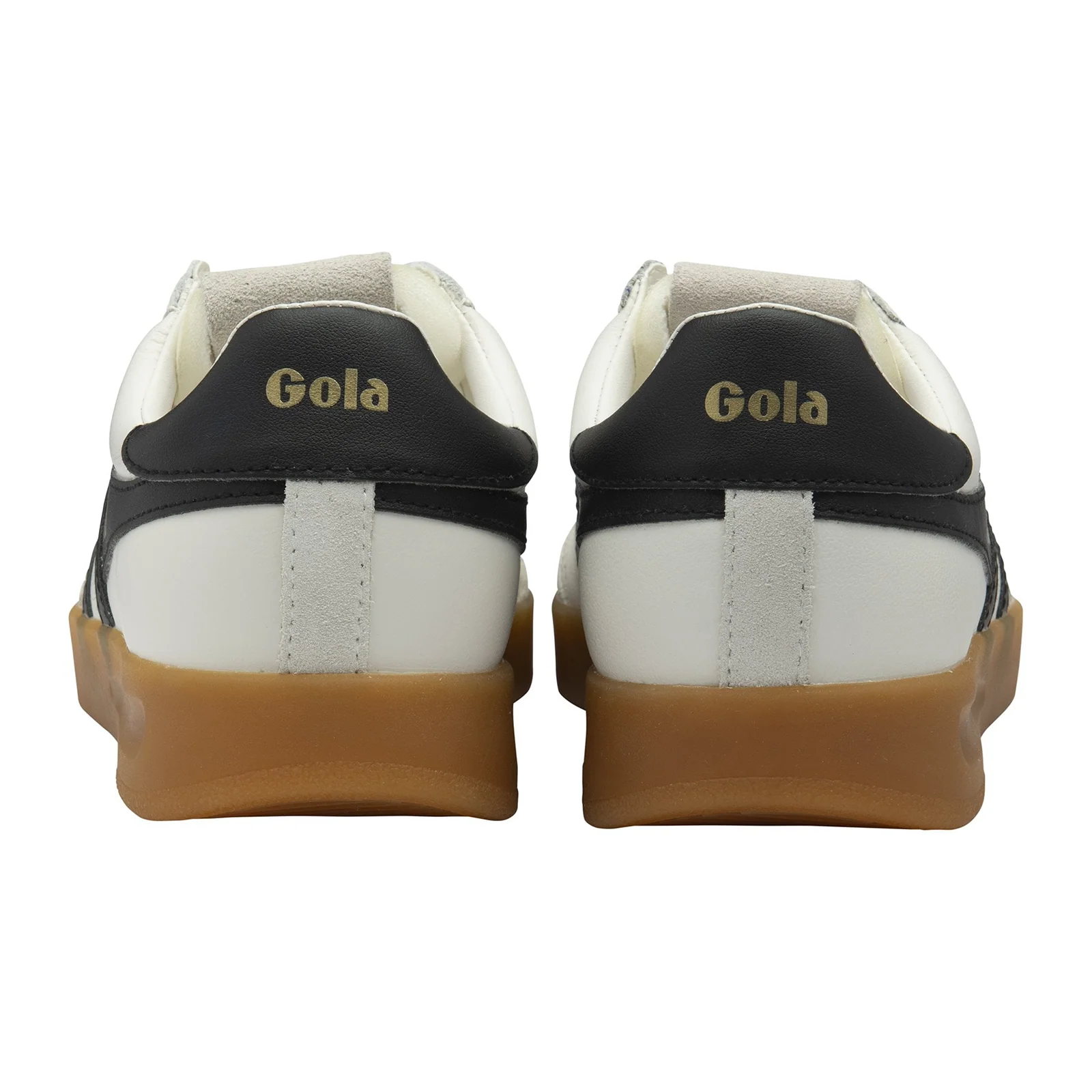 Gola Cyclone Leather Sneaker (Women) - White/Black/Gum - Image 4