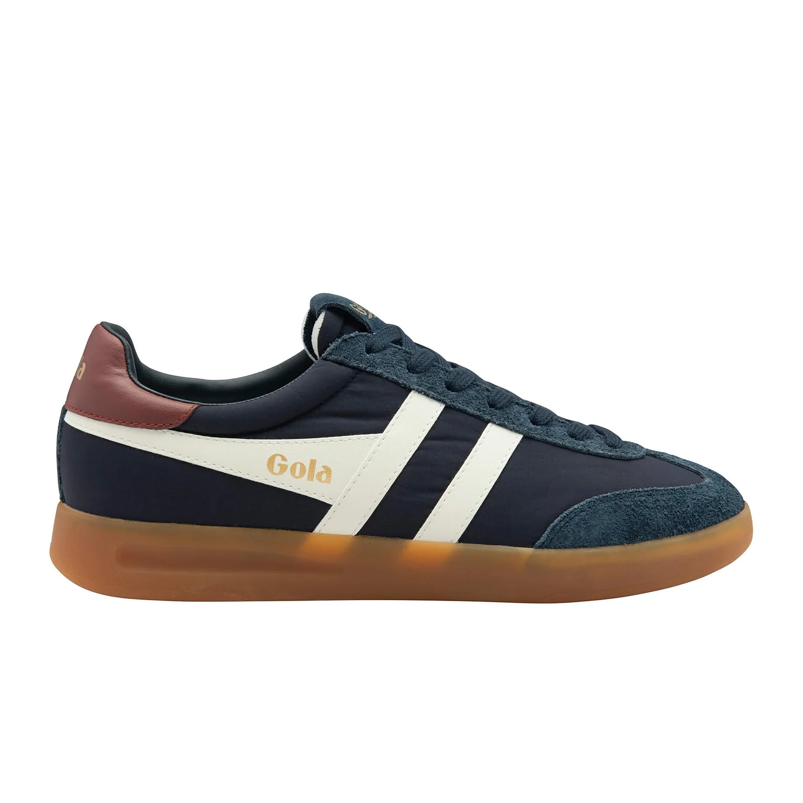 Gola Cyclone Nylon Sneaker (Men) - Navy/Off White/Red Ochre/Gum