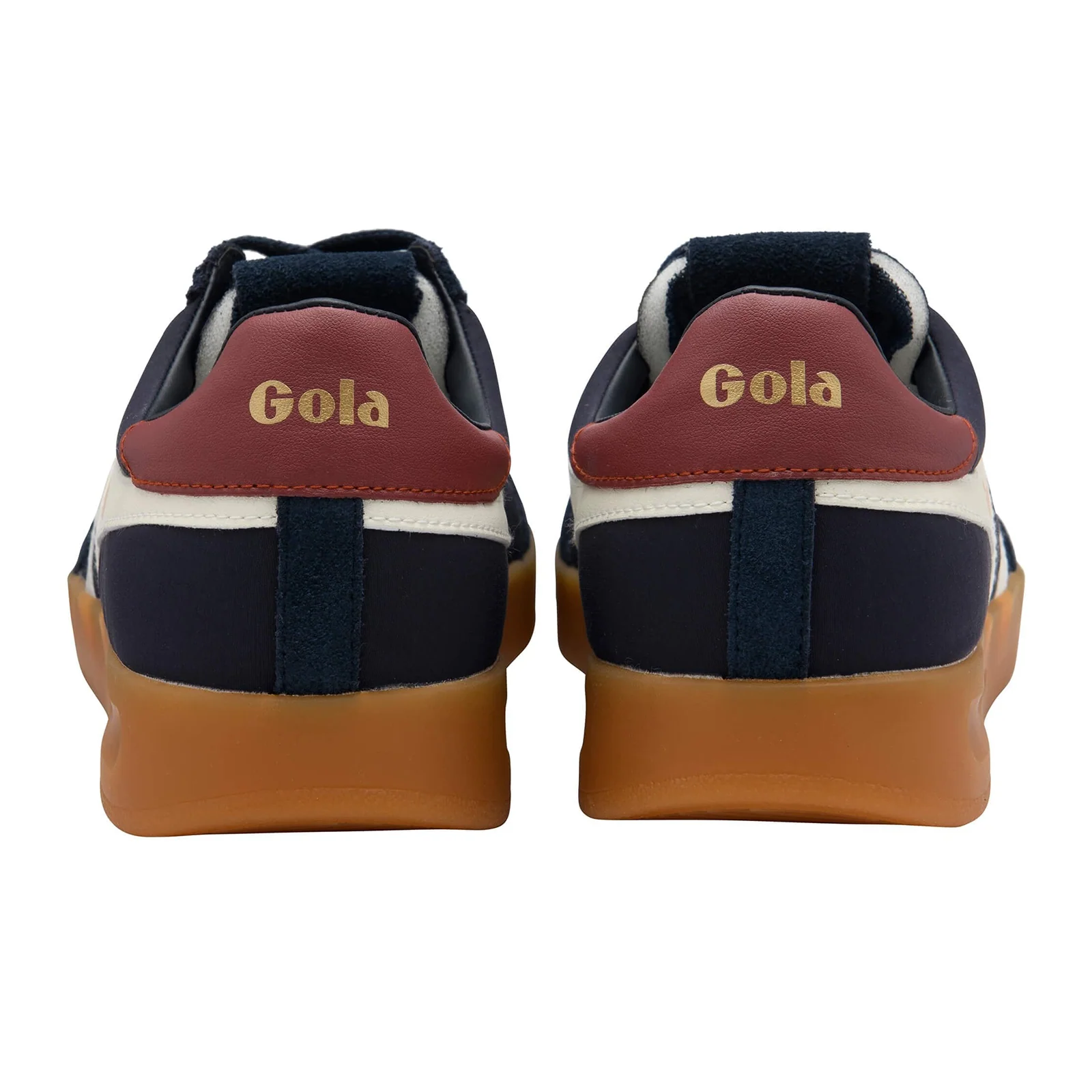 Gola Cyclone Nylon Sneaker (Men) - Navy/Off White/Red Ochre/Gum - Image 4