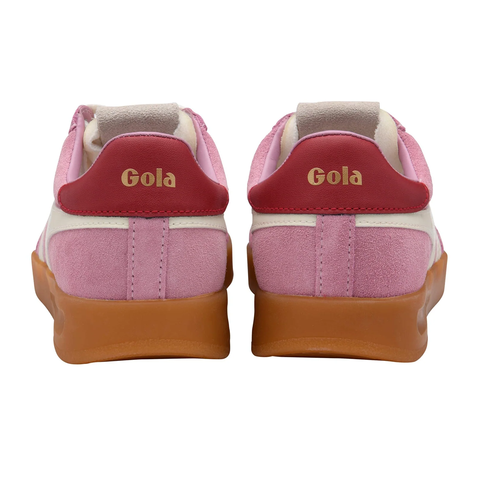 Gola Cyclone Sneaker (Women) - Candy/Off White/Deep Red/Gum - Image 4
