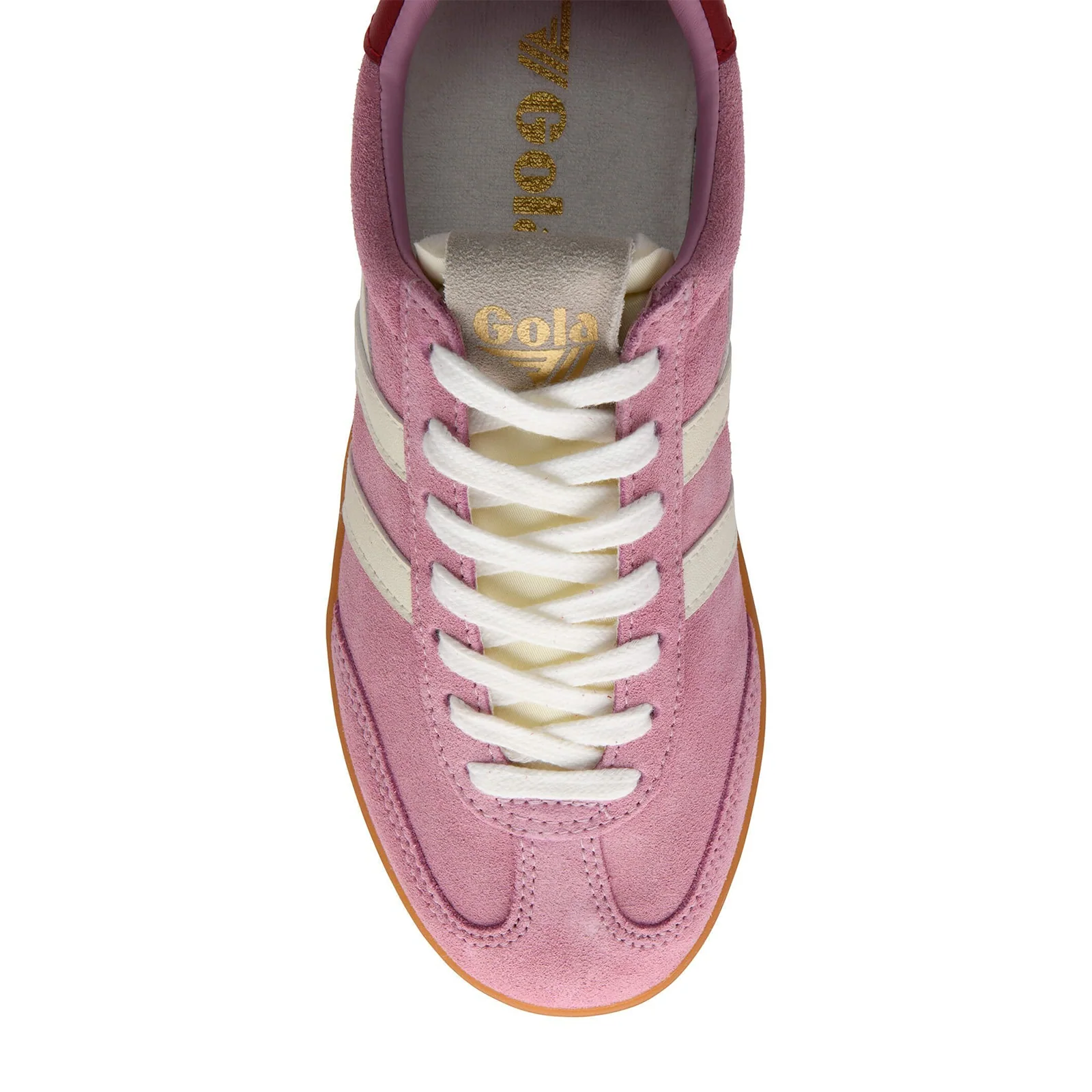 Gola Cyclone Sneaker (Women) - Candy/Off White/Deep Red/Gum - Image 5