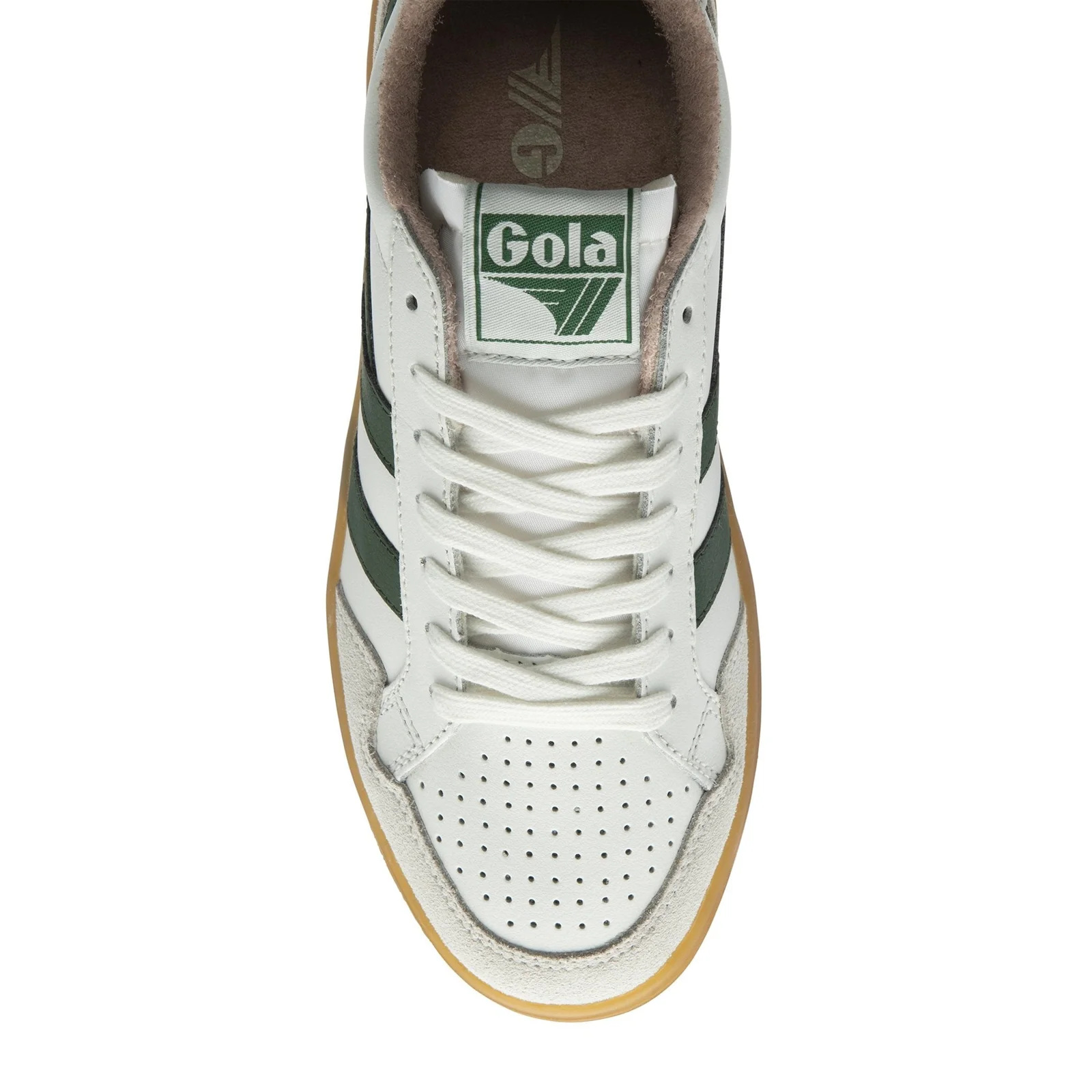 Gola Eagle '86 Sneaker (Women) - White/Evergreen/Rose/Gum - Image 5