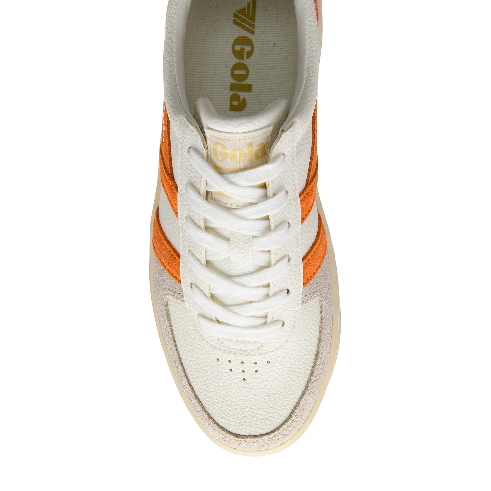 Gola Grandslam Trident Sneaker (Women) - White/Apricot/Buttermilk - Image 5