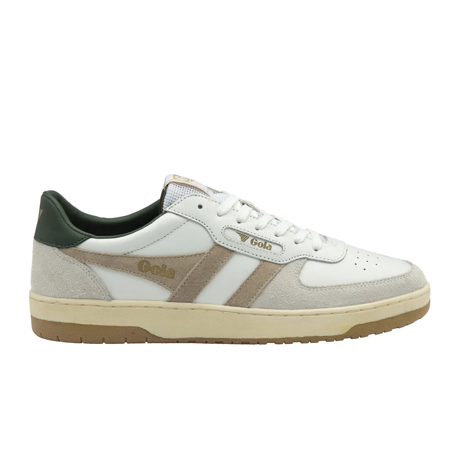 Gola Hawk Sneaker (Men) - White/Bone/Dark Khaki