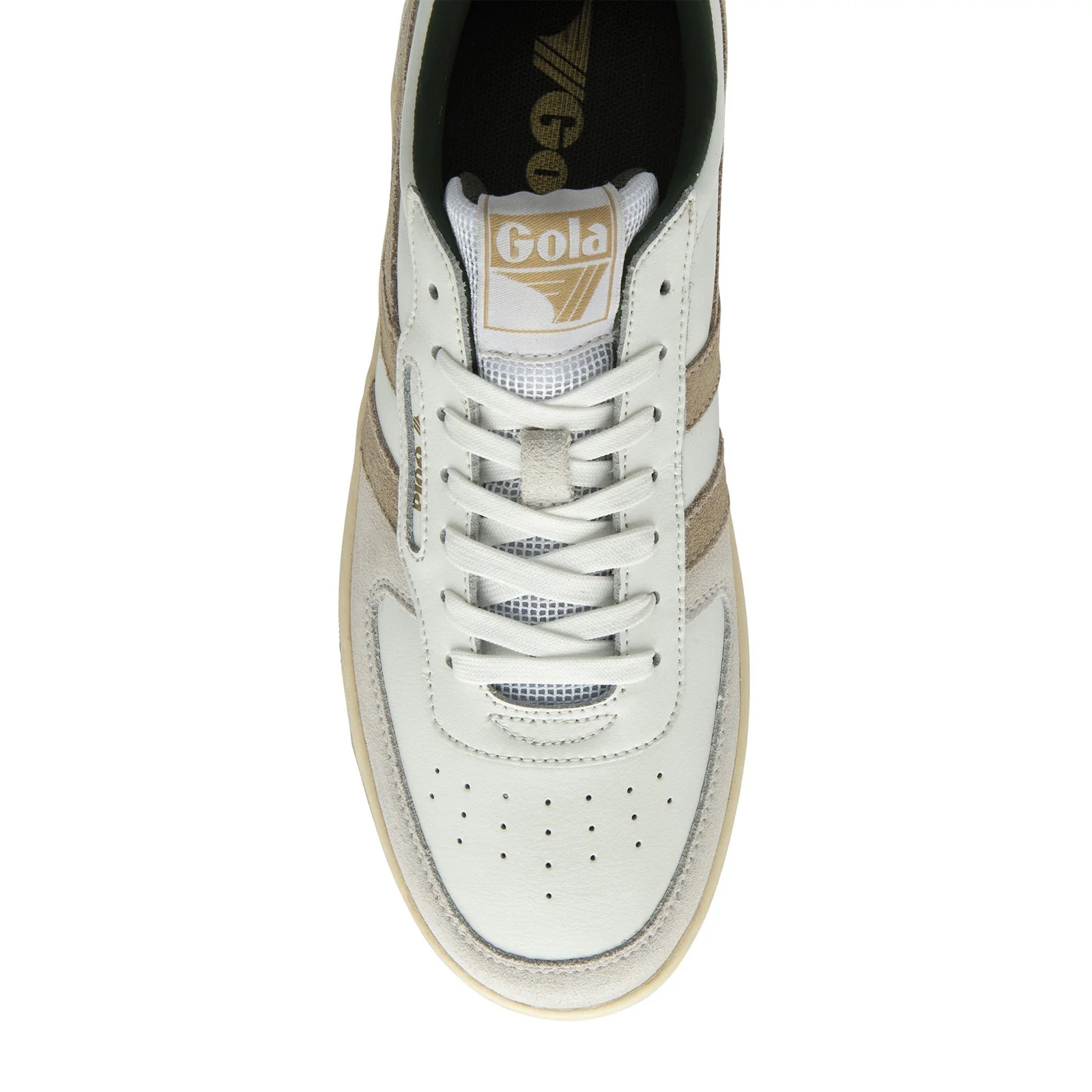 Gola Hawk Sneaker (Men) - White/Bone/Dark Khaki - Image 5