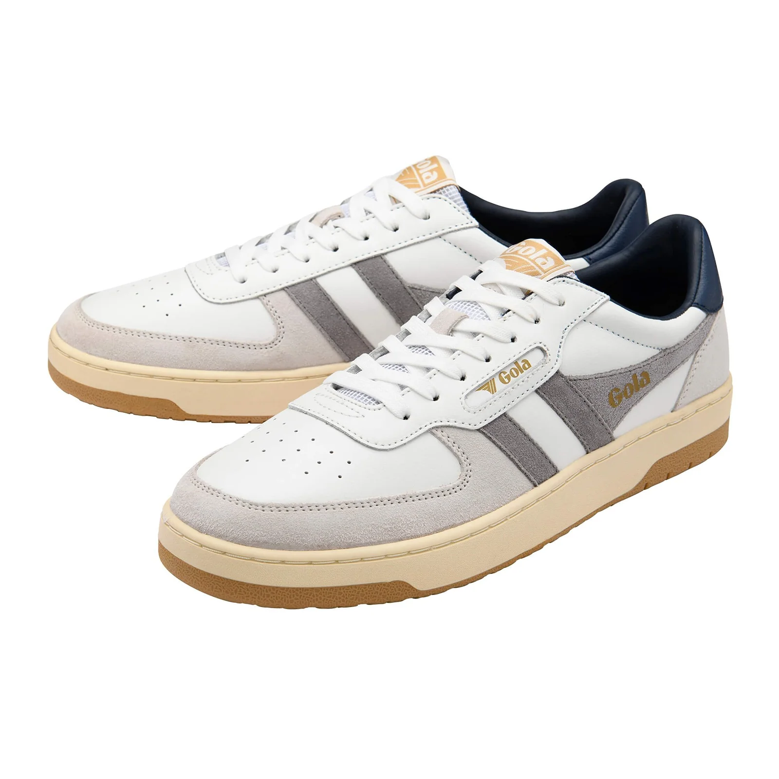 Gola Hawk Sneaker (Men) - White/Cement/Navy - Image 3