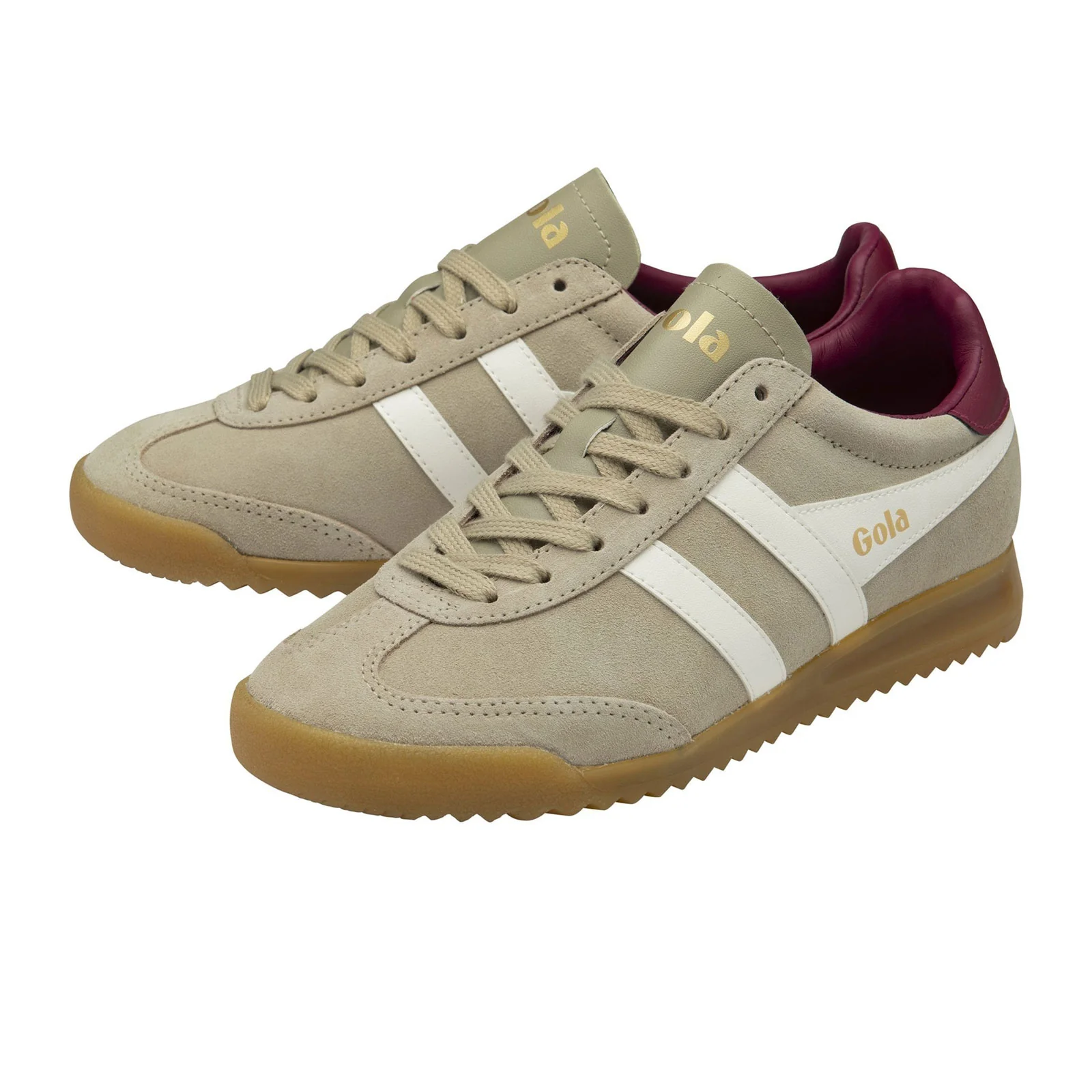 Gola Torpedo Sneaker (Women) - Bone/Off White/Cerise - Image 3