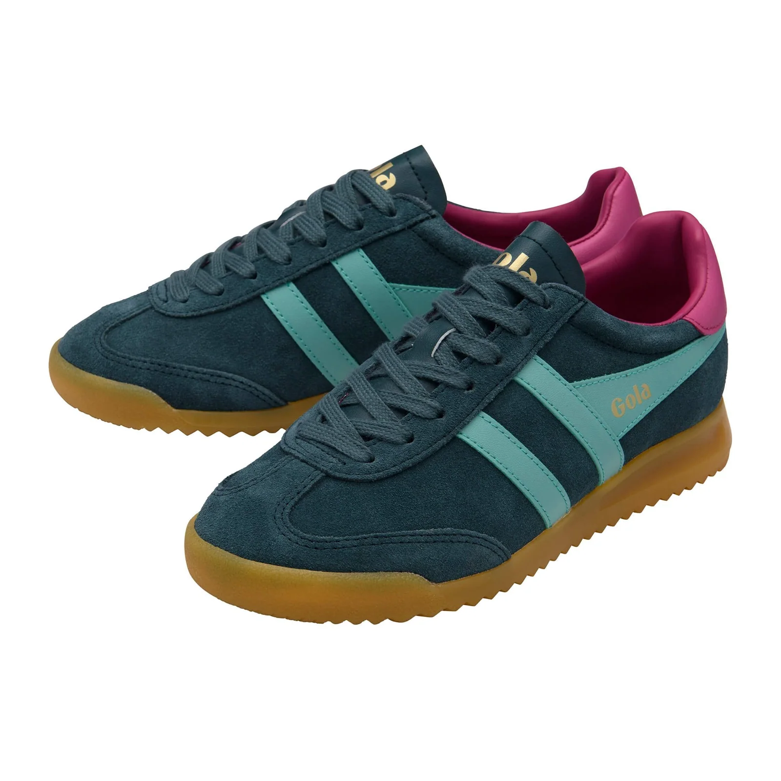 Gola Torpedo Sneaker (Women) - Dark Teal/Sea Mist/Fuchsia - Image 3