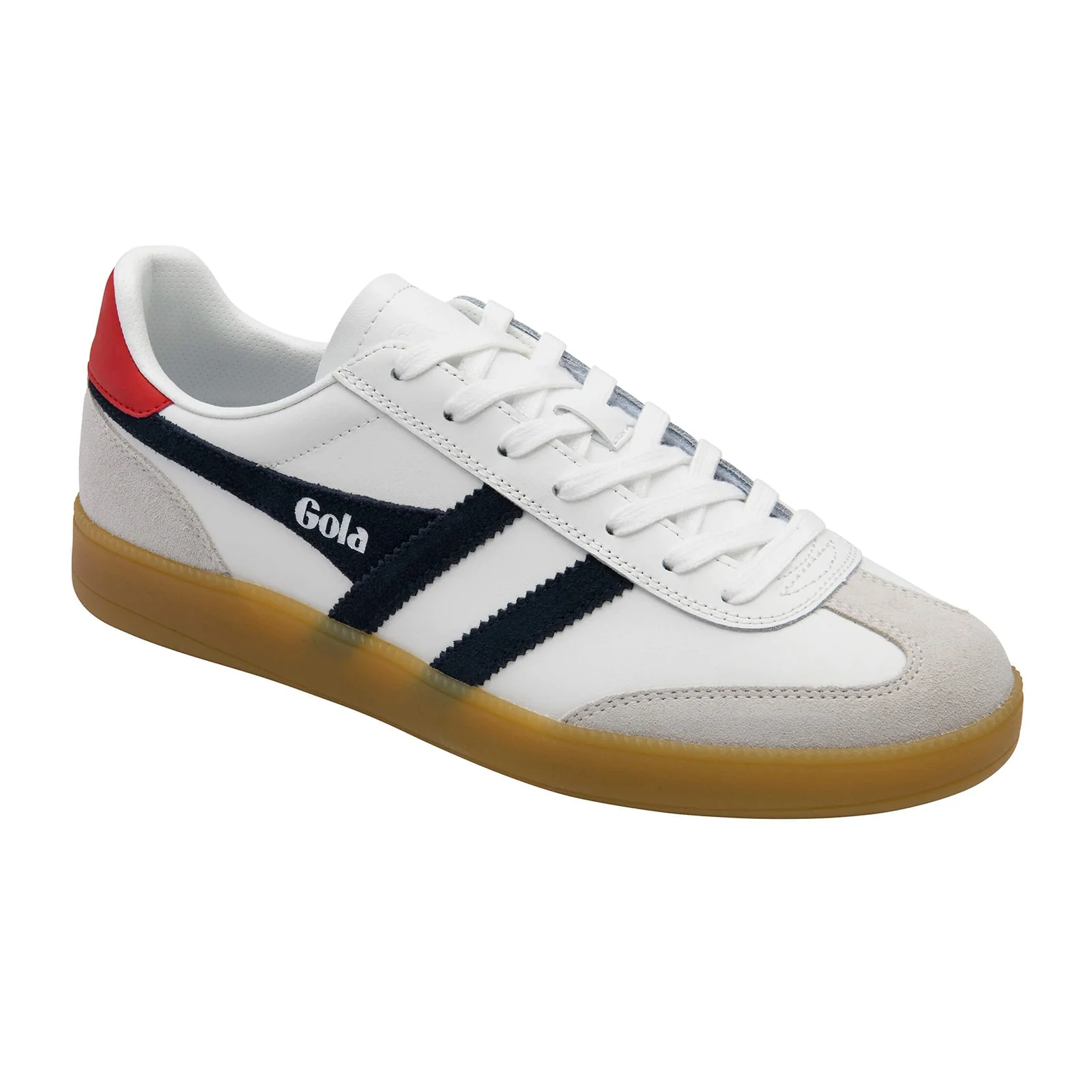Gola Viper Leather Sneaker (Men) - White/Navy/Red/Gum - Image 2