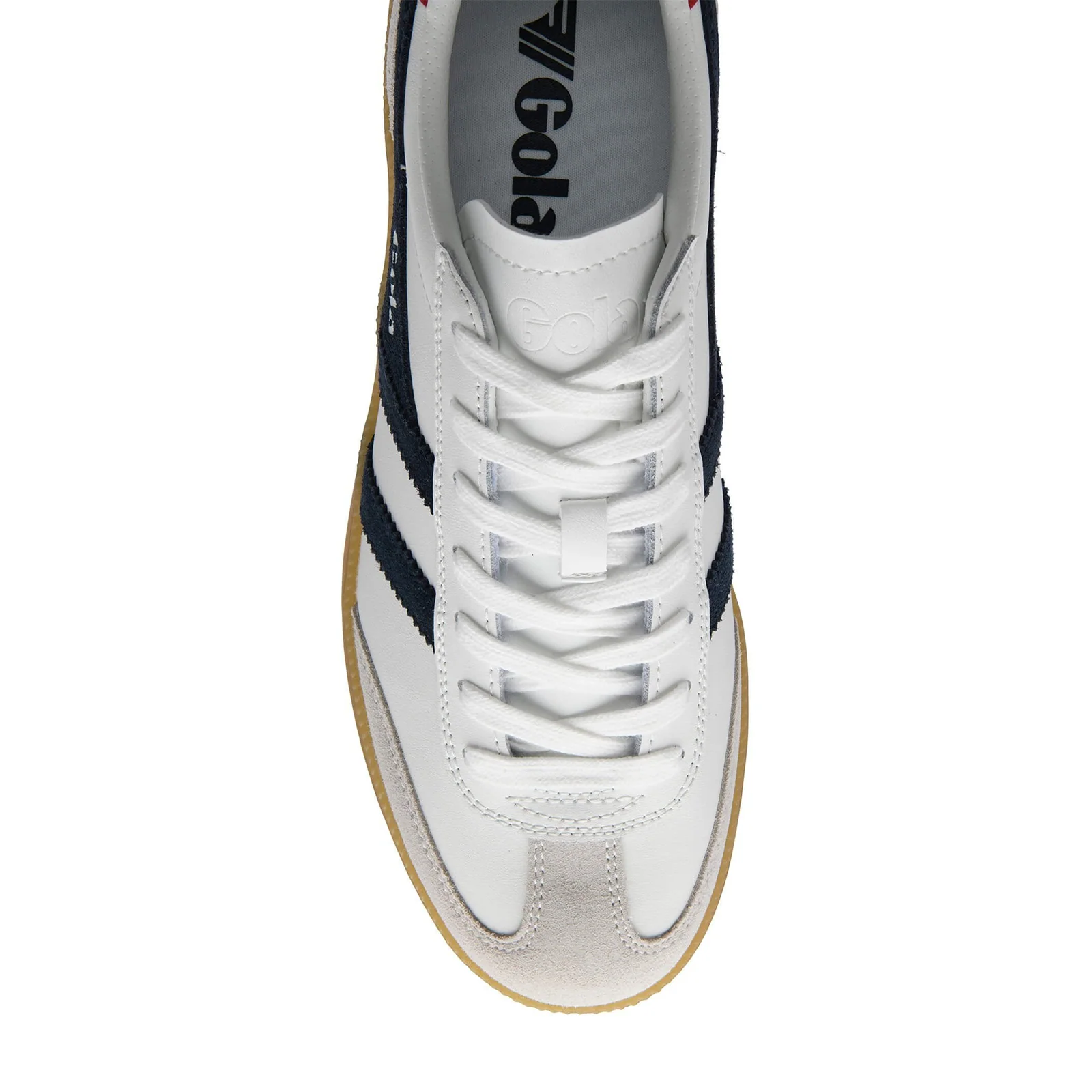 Gola Viper Leather Sneaker (Men) - White/Navy/Red/Gum - Image 5