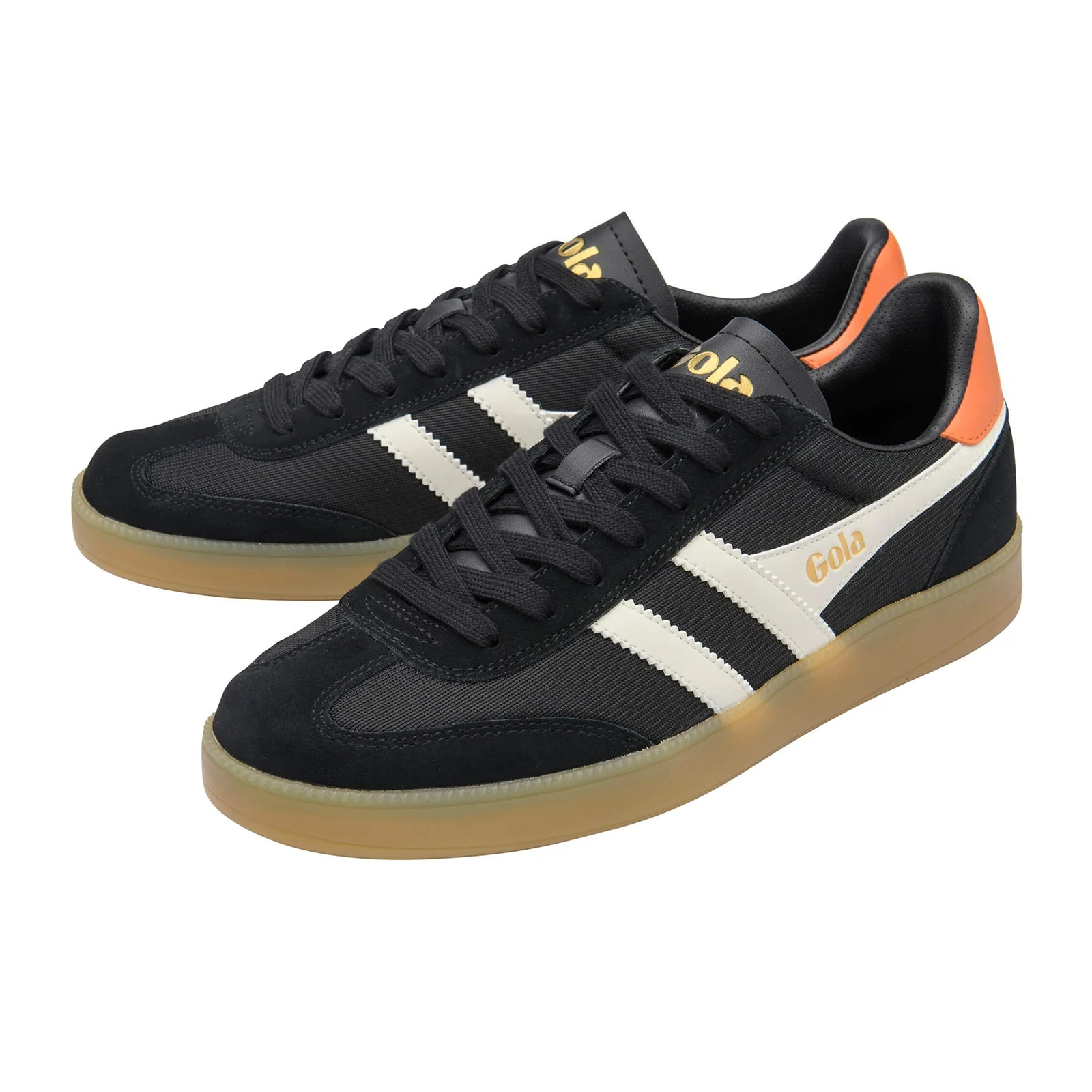 Gola Viper Mesh Sneaker (Men) - Black/Off White/Moody Orange/Gum - Image 3