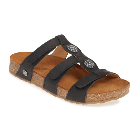 Haflinger Alice Slide Sandal (Women) - Black New