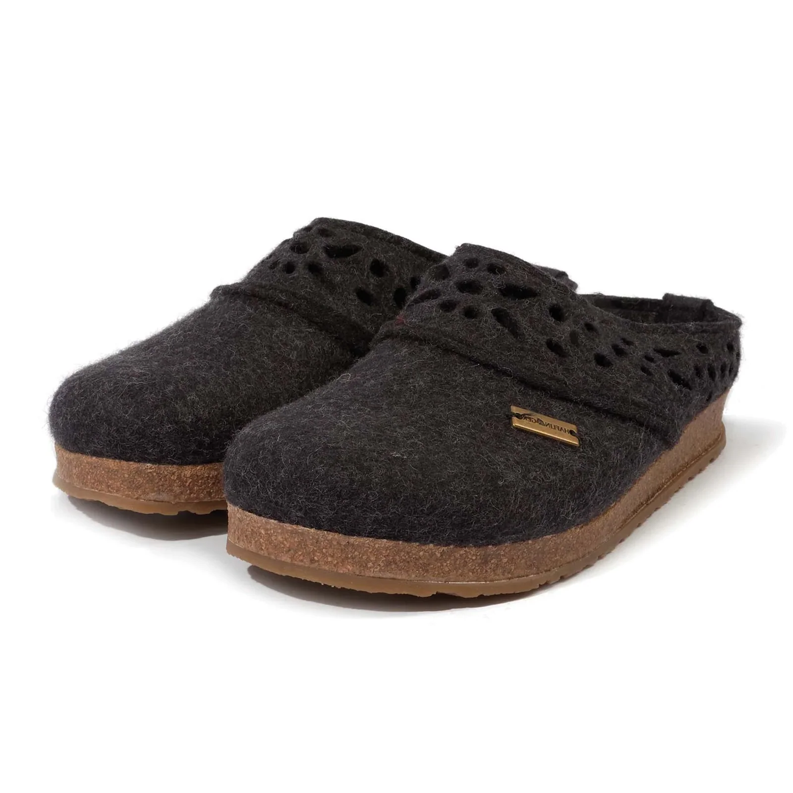 Haflinger Lacey Clog (Women) - Charcoal - Image 2