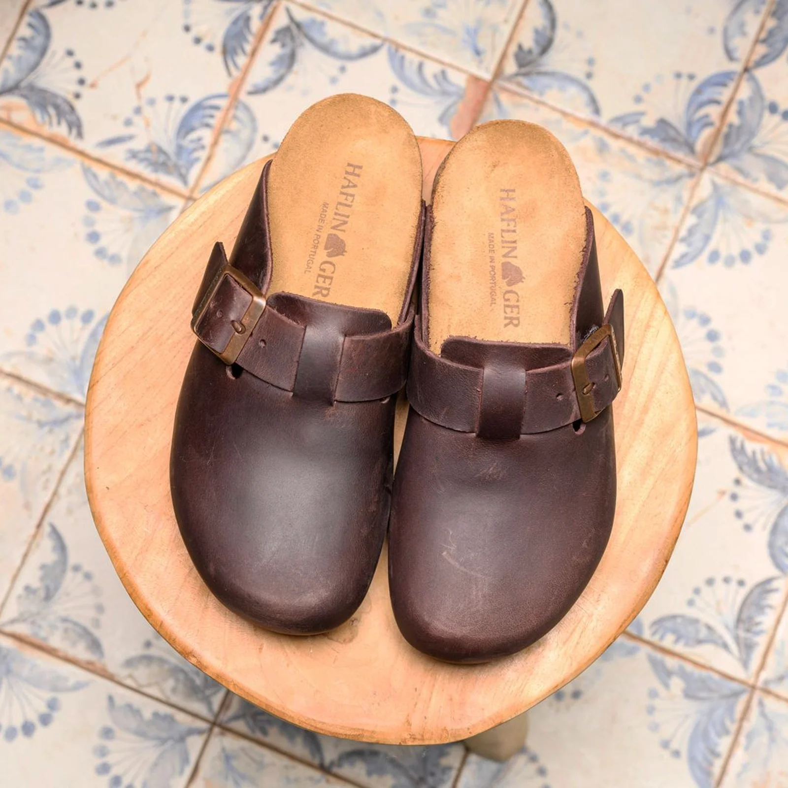 Haflinger Porto Clog (Unisex) - Dark Brown - Image 4