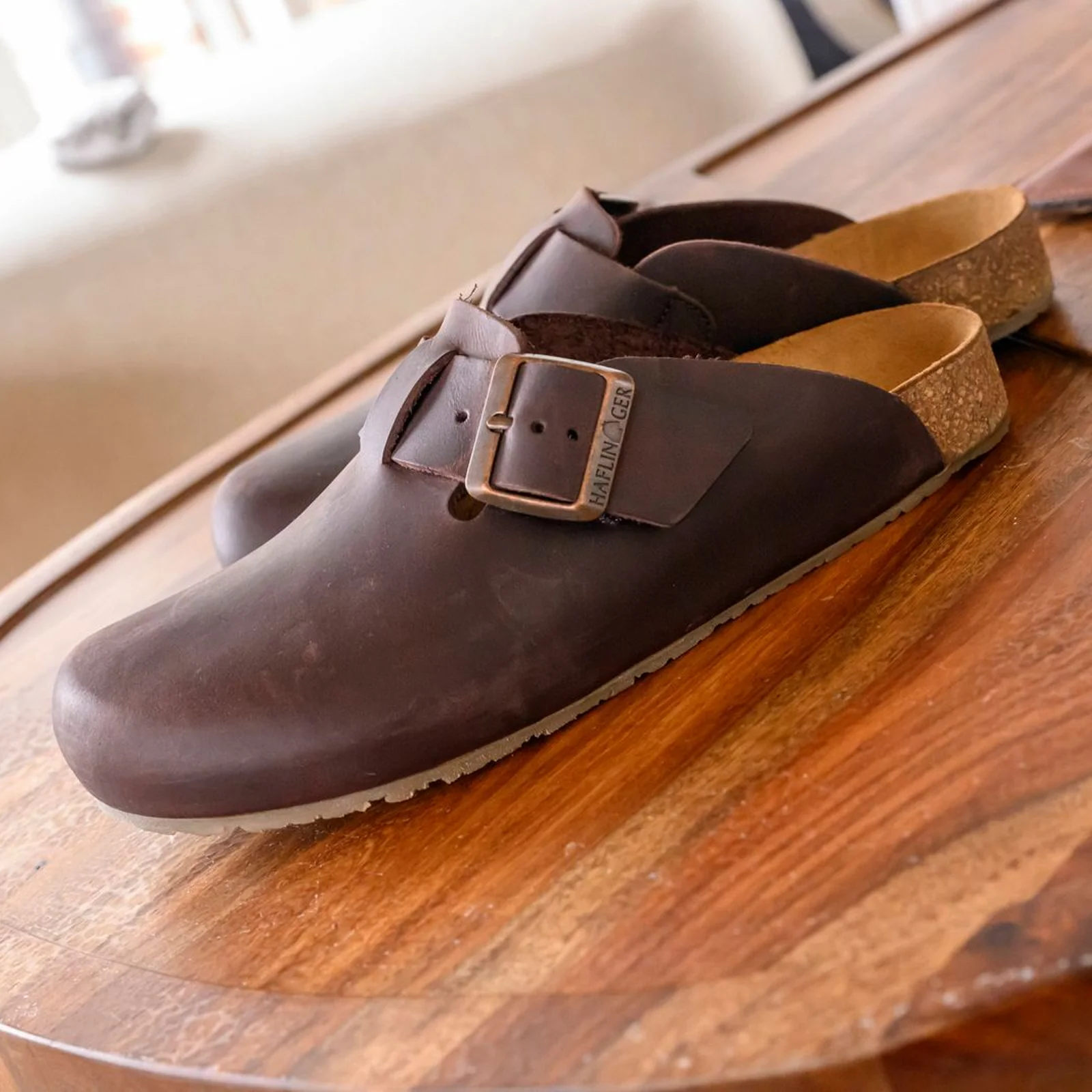 Haflinger Porto Clog (Unisex) - Dark Brown - Image 5