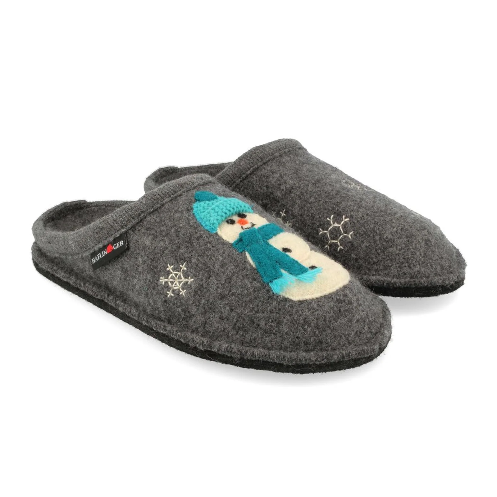 Haflinger Snowman Slipper (Women) - Grey