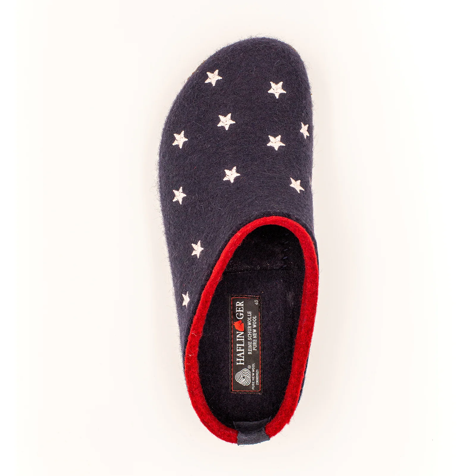 Haflinger Stars 'N Stripes Clog (Women) - Navy - Image 3