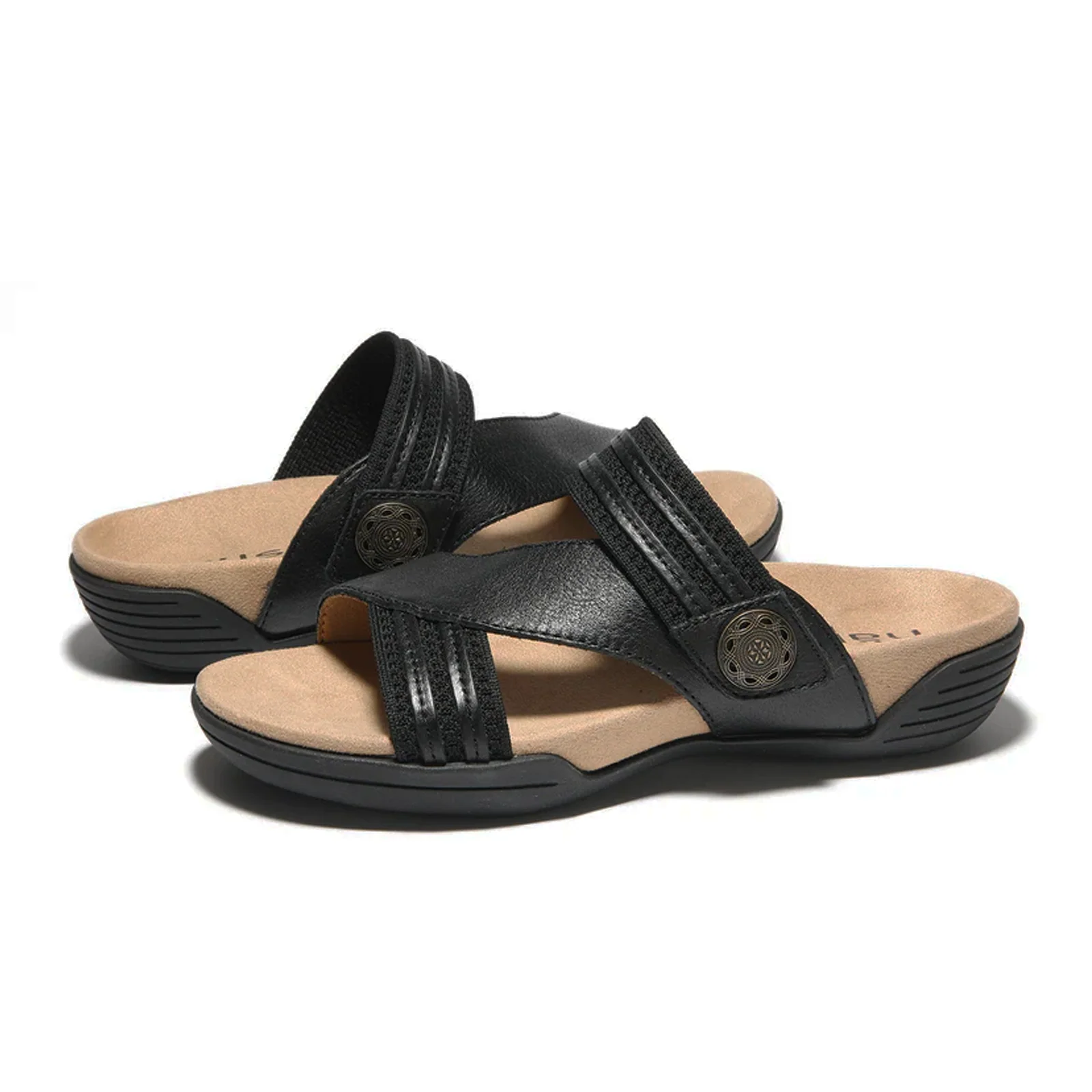 Halsa Desiree Slide Sandal (Women) - Black - Image 3