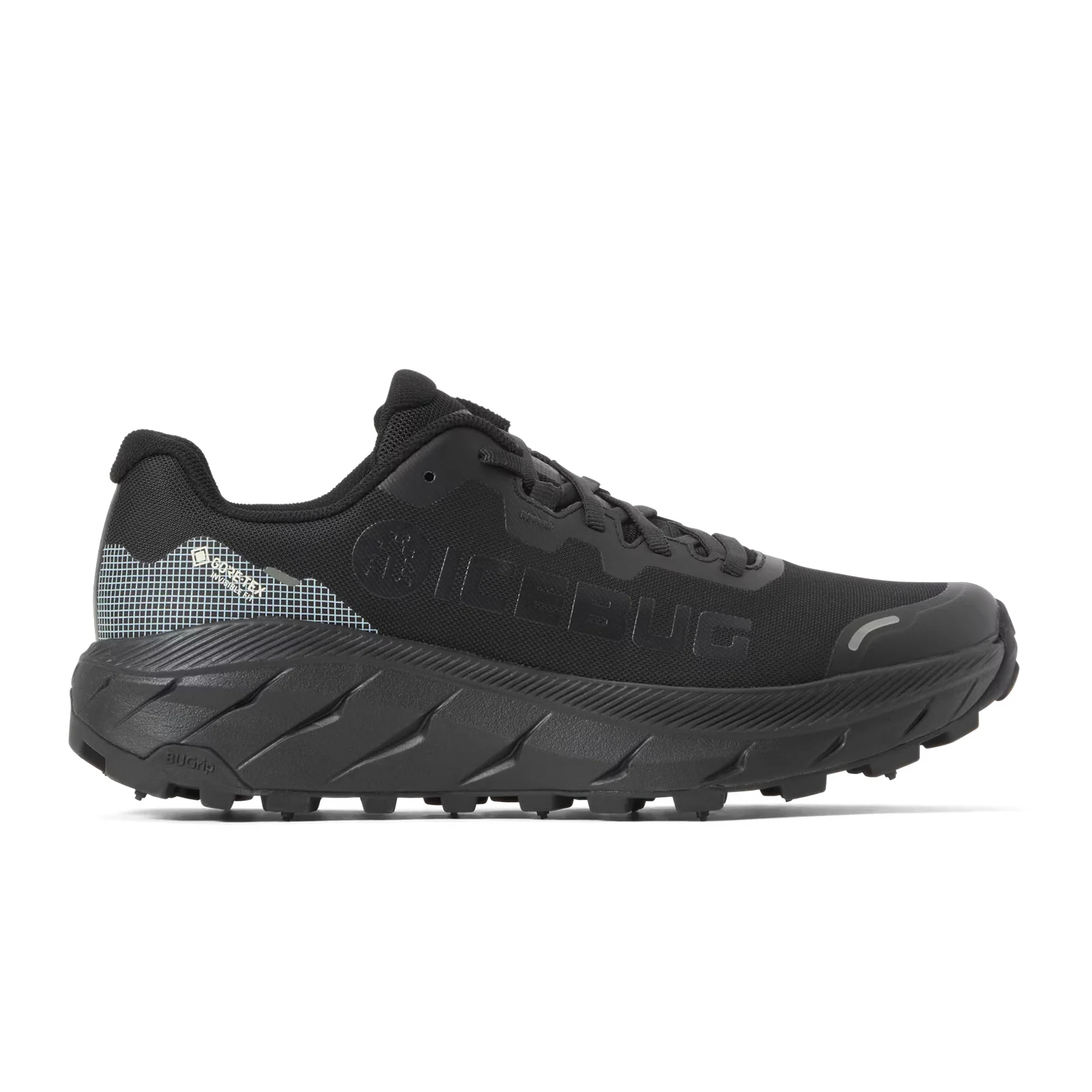 Icebug Arcus 2 BUGrip GTX Running Shoe (Men) - True Black with Studs