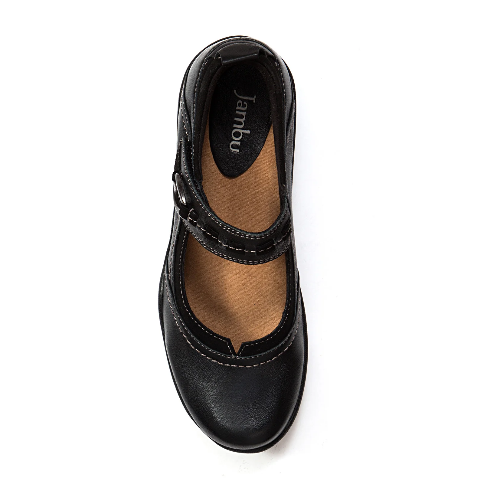 Jambu Emily Mary Jane (Women) - Black Leather - Image 3