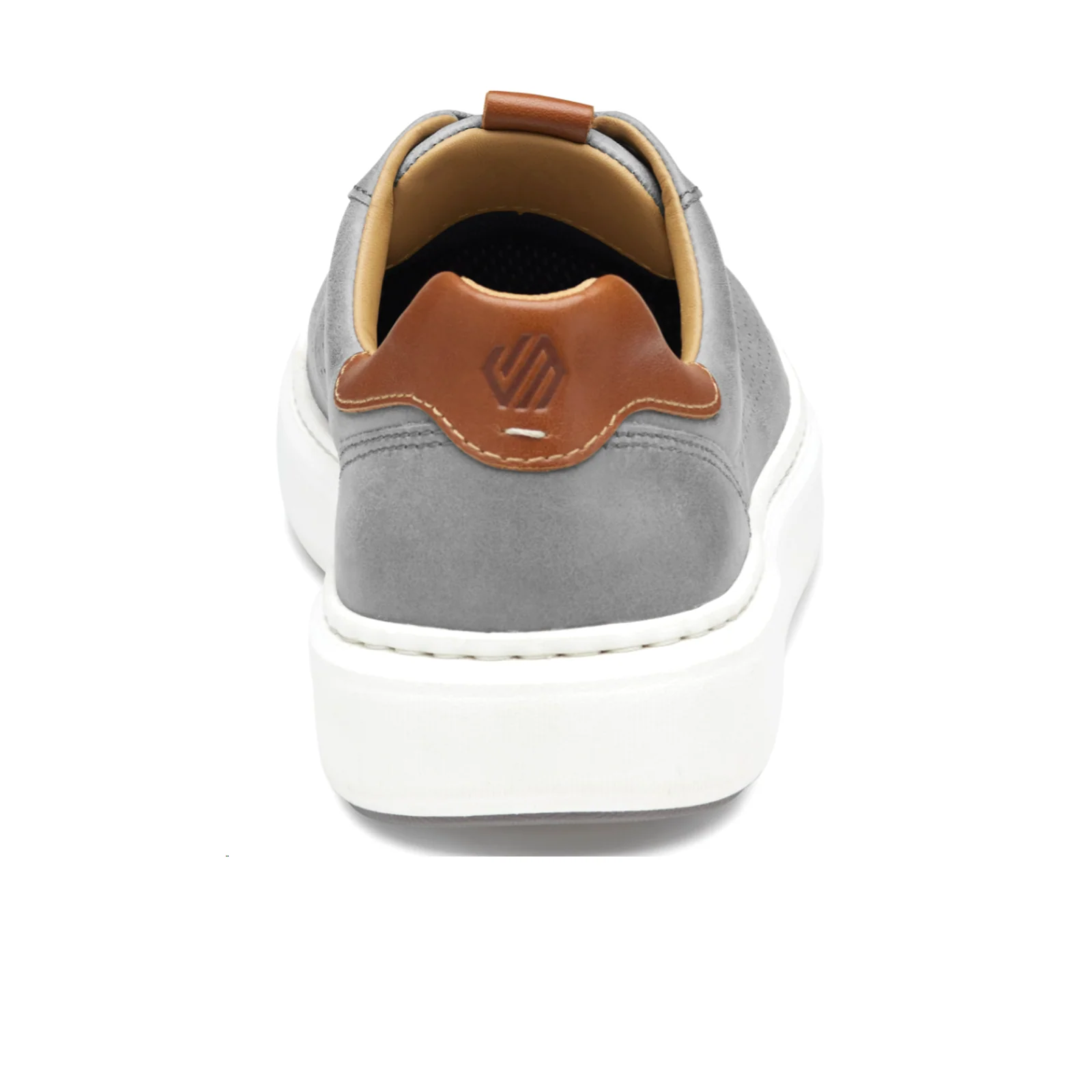 Johnston & Murphy Anders Perfed U-Throat Lace Up (Men) - Gray Full Grain - Image 4