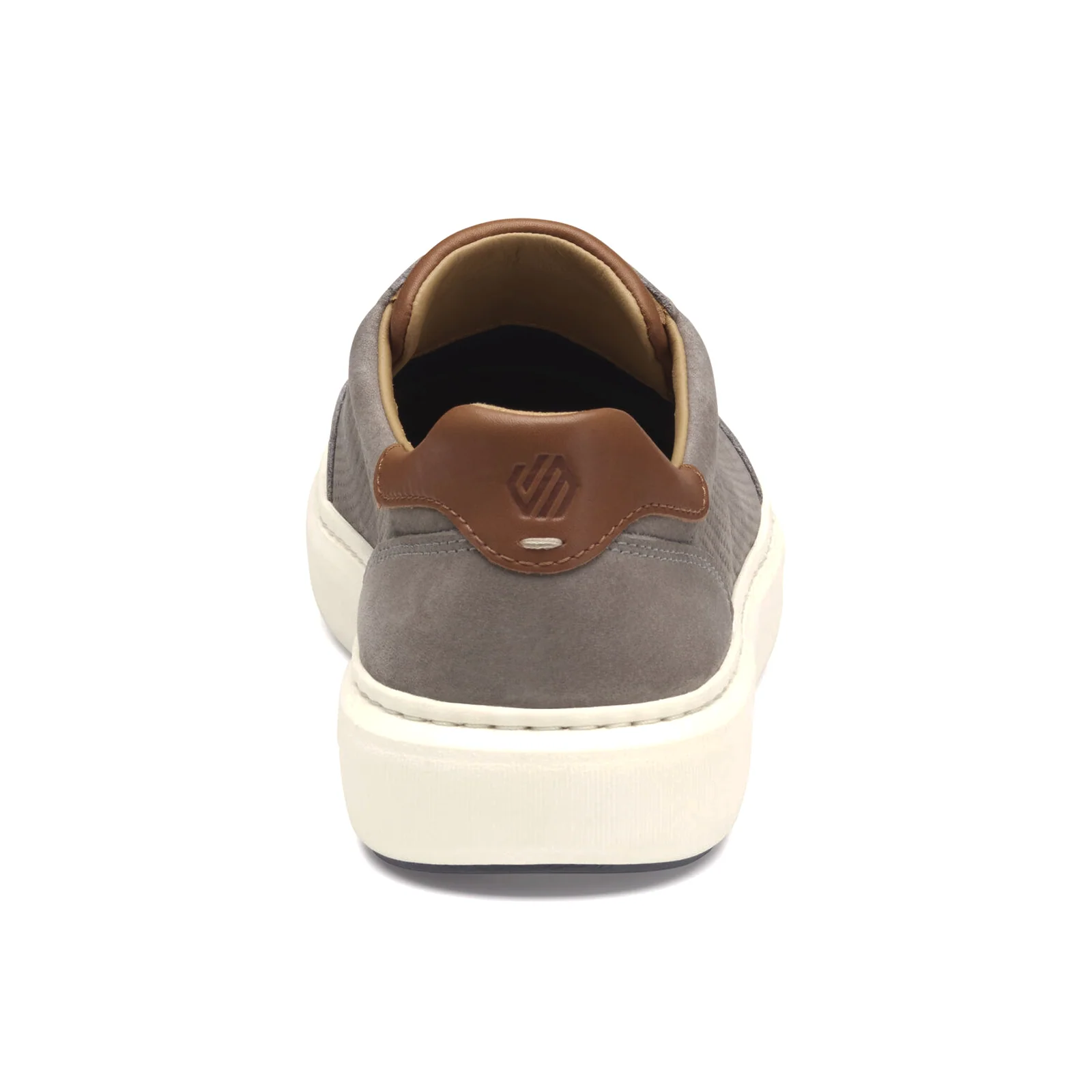 Johnston & Murphy Anders Stretch Lace-To-Toe Sneaker (Men) - Grey Full Grain/Suede - Image 2
