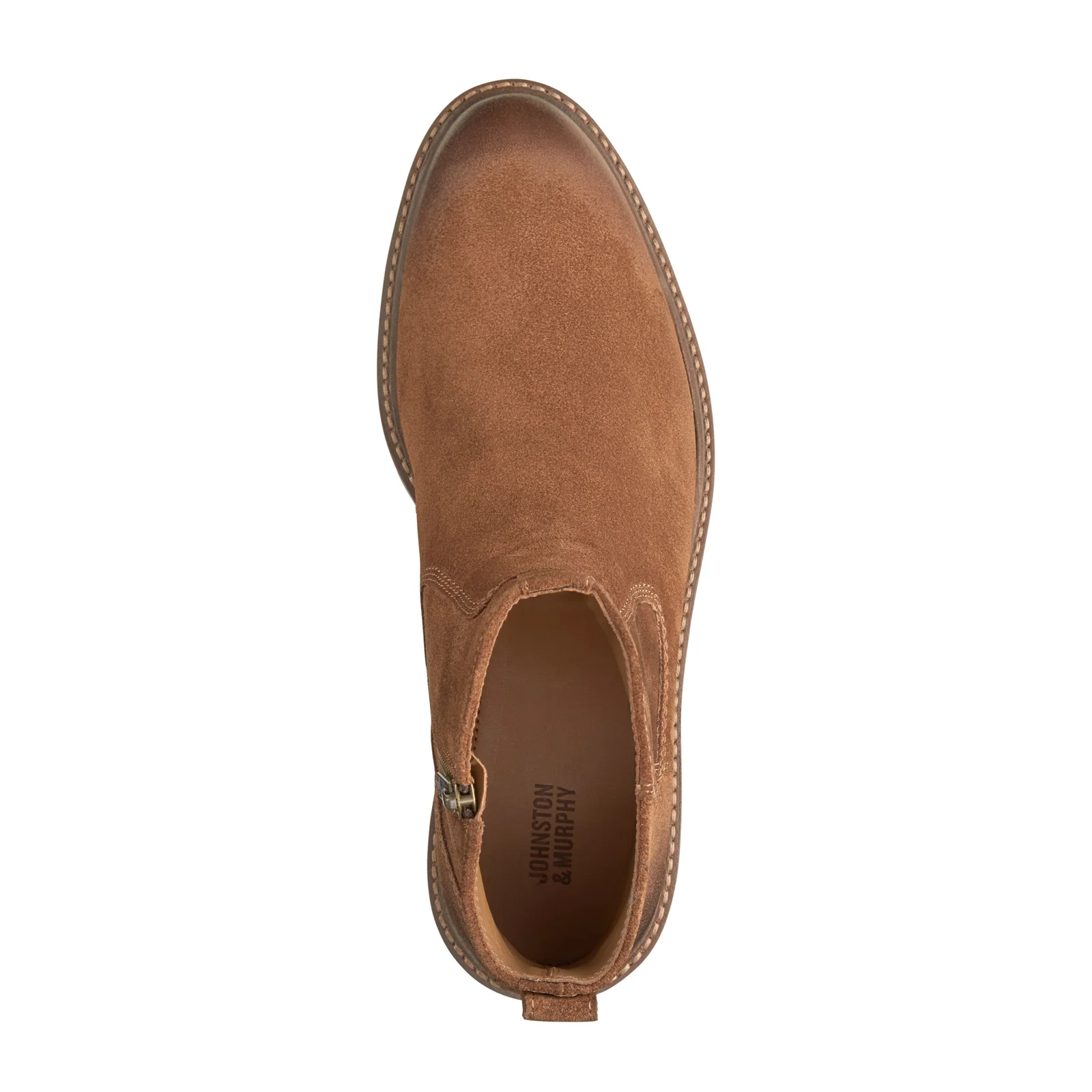 Johnston & Murphy Barrett Zip Boot (Men) - Brown Waxed Suede - Image 3